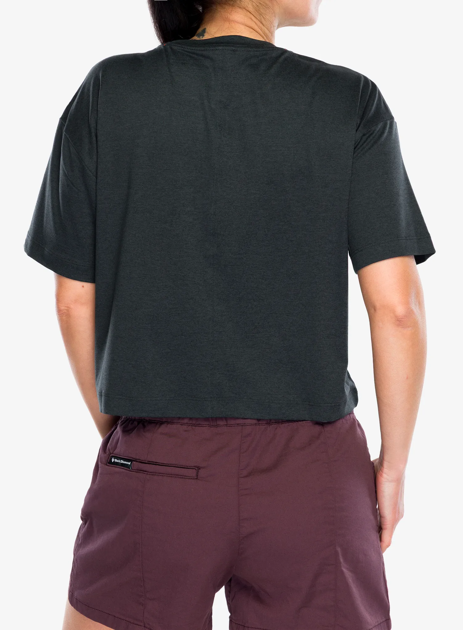 Dámske tričko Black Diamond Circuit SS Tee - black/black