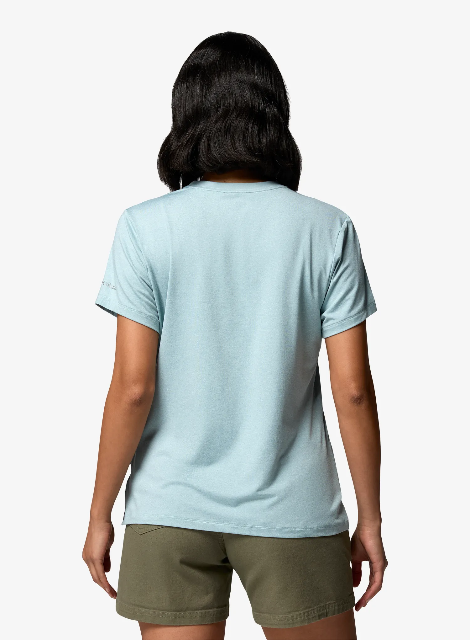 Dámske tričko Columbia Parsons Point S/S Graphic Tee - m.light heather/splattered