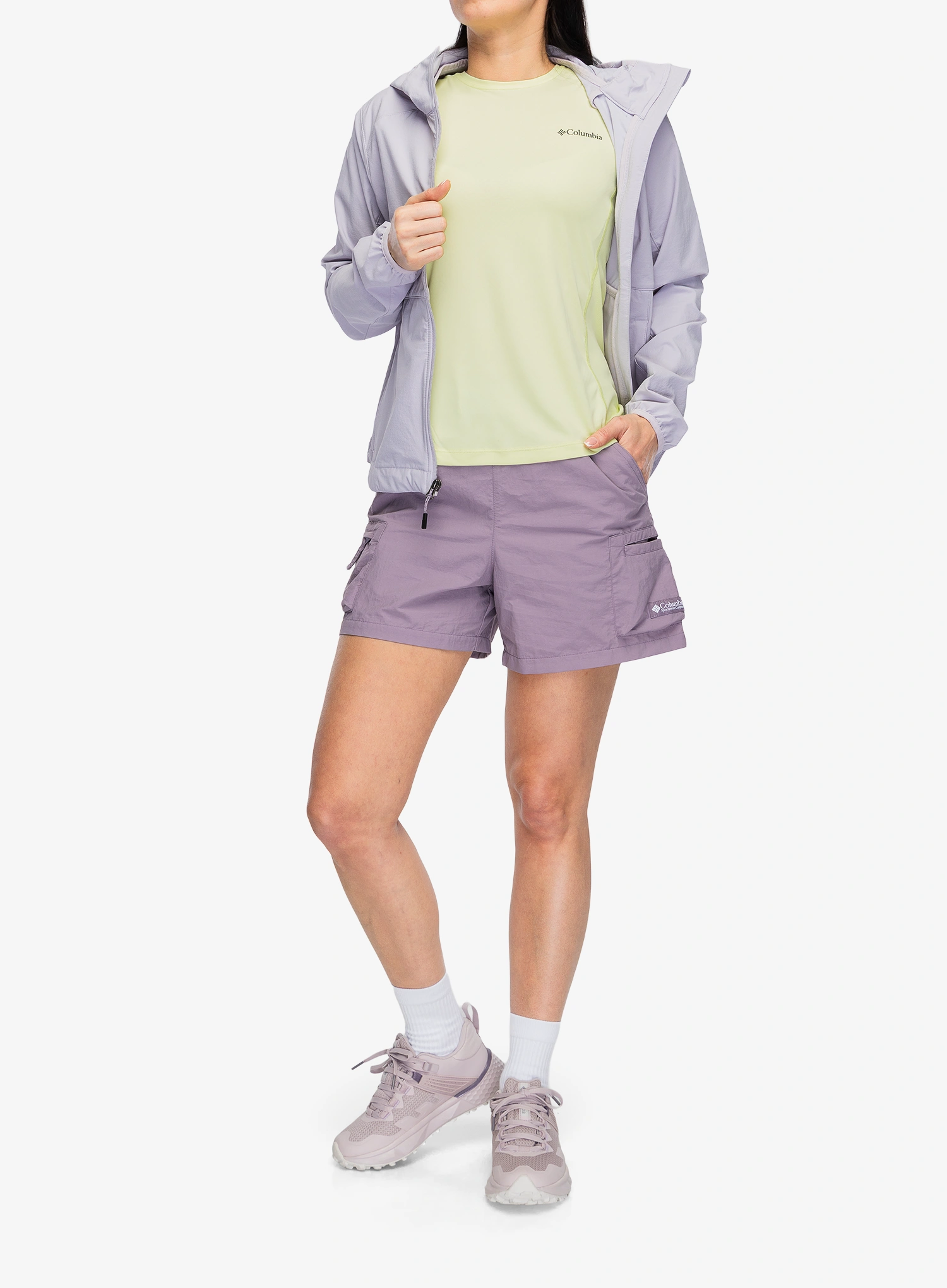 Dámske tričko Columbia Zero Rules Light S/S Crew - citron haze