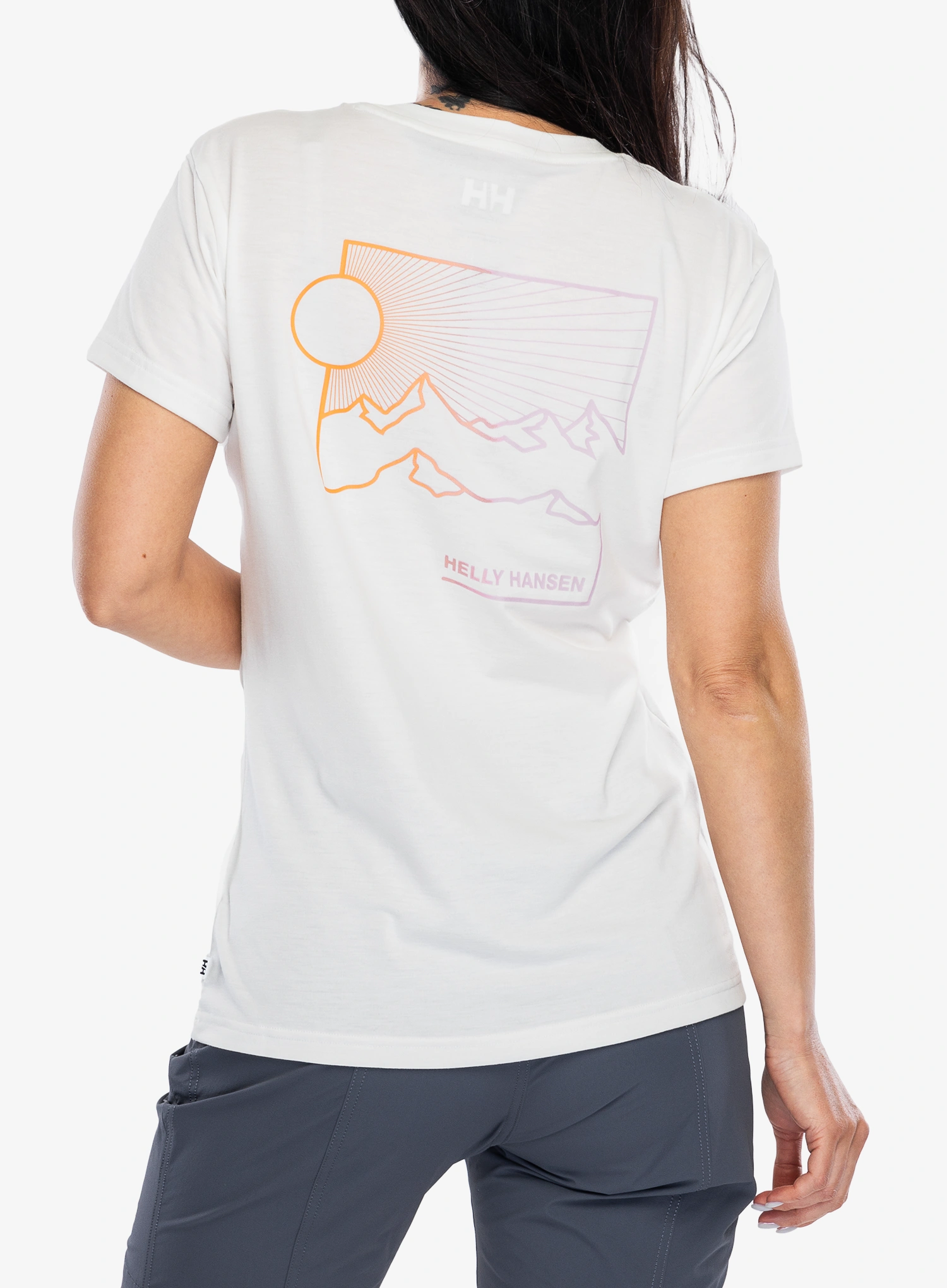 Dámske tričko Helly Hansen Skog Recycled Graphic Tee - white