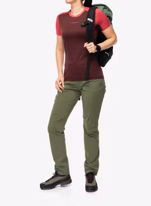 Dámske tričko La Sportiva Sunfire T-Shirt - redwood/azalea