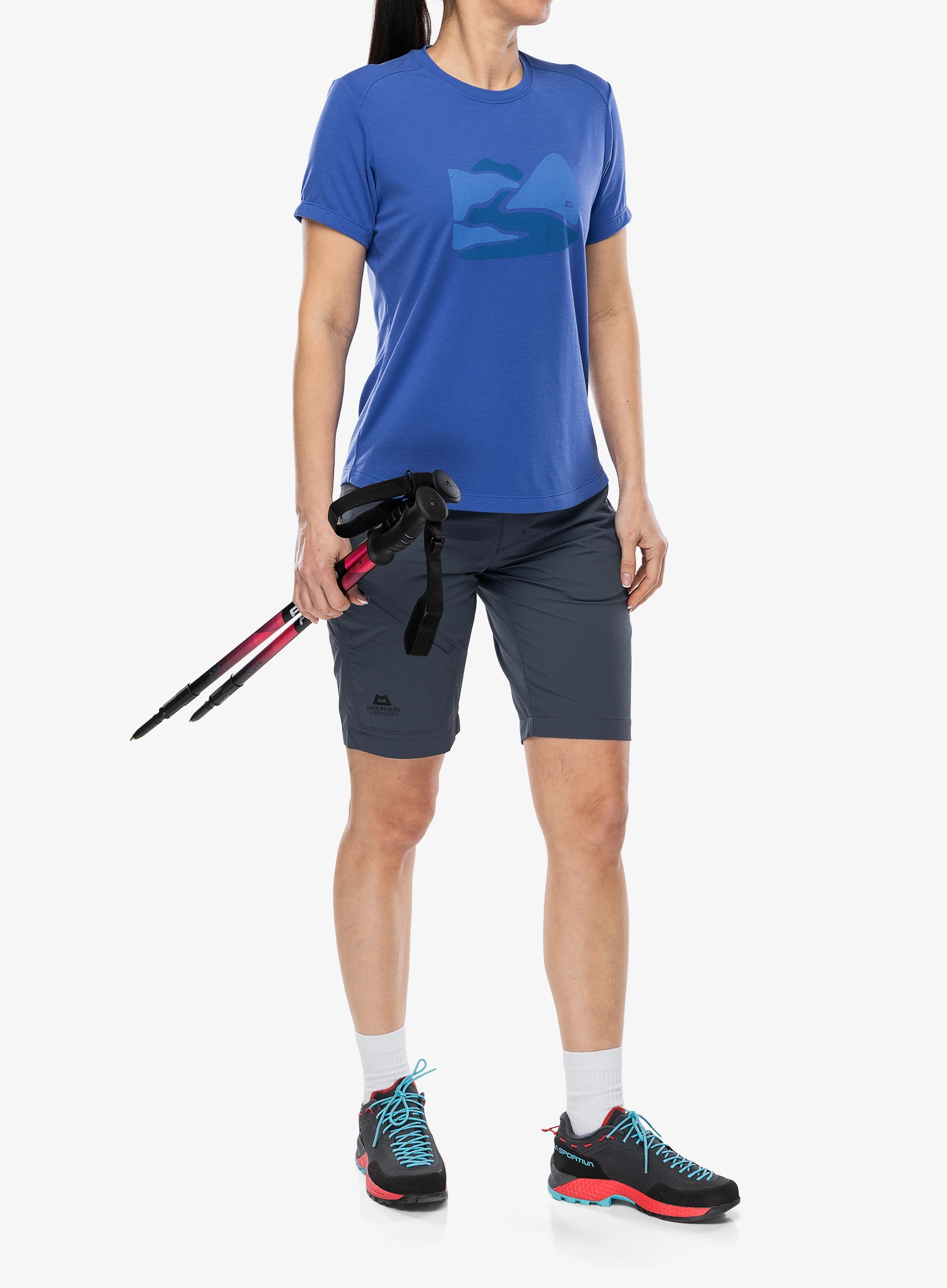 Dámske tričko Mountain Equipment Headpoint Graphic Tee - vivid blue