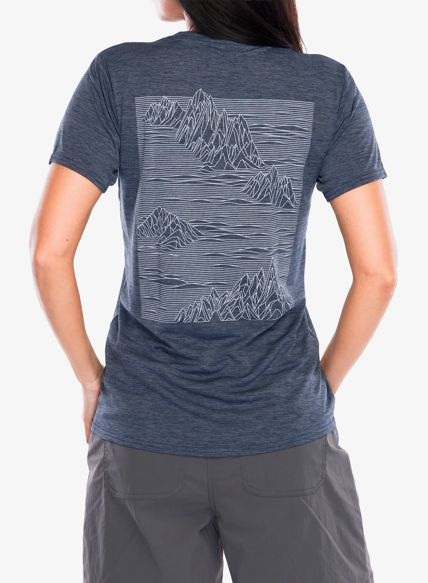 Dámske tričko Patagonia Cap Cool Daily Graphic Shirt - strataspire/smolder blue x-dye