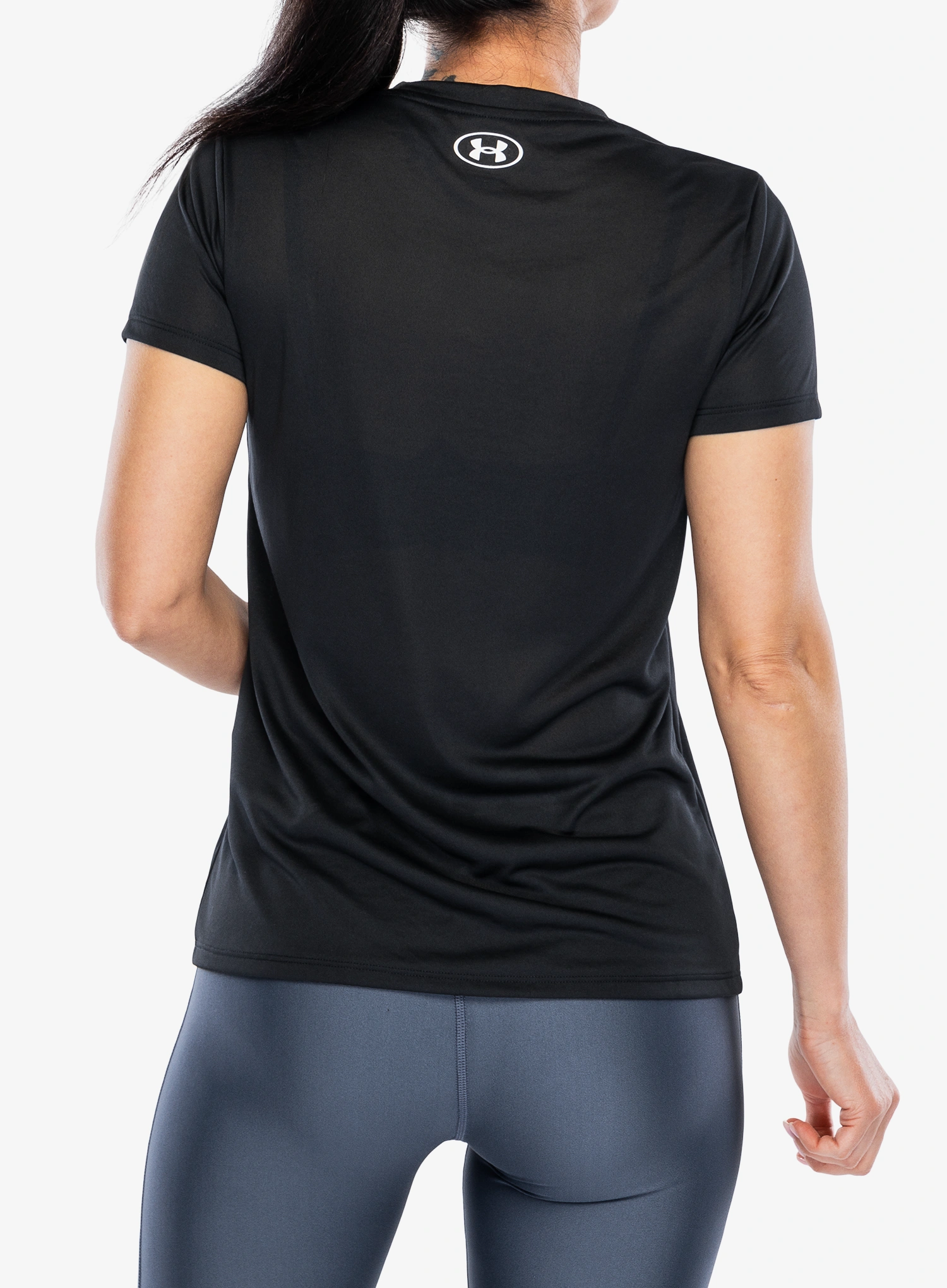 Dámske tričko Under Armour Tech SSC - Solid - black/white