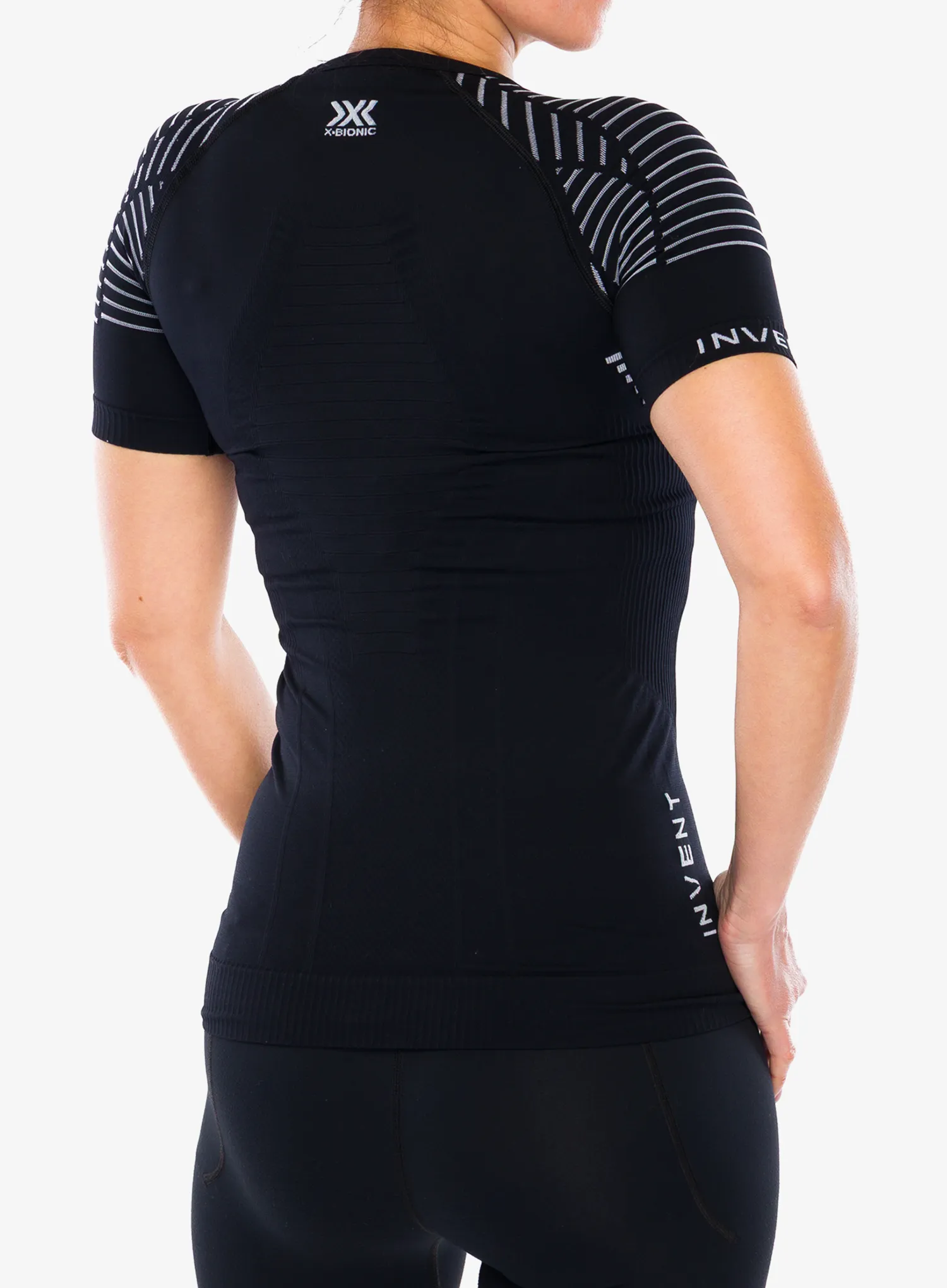 Dámske tričko X-Bionic Invent 4.0 LT - opal black/white