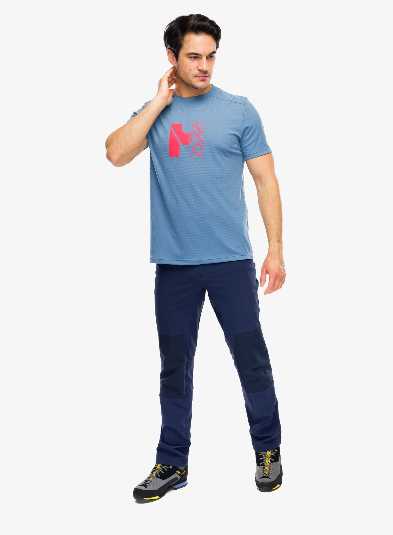 Tričko Millet Kamet Map Ts SS - coronet blue