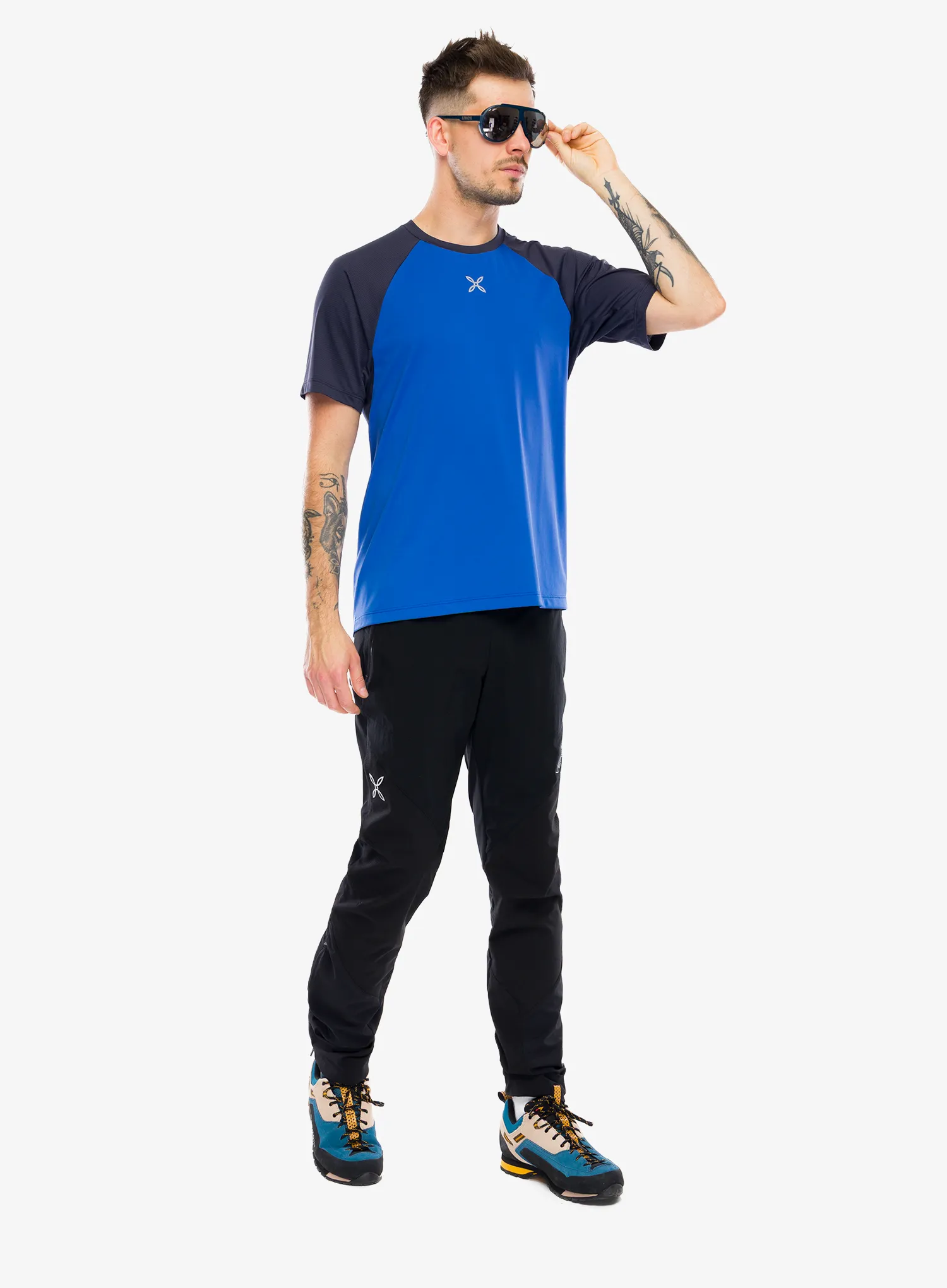 Tričko Montura Outdoor 3 T-Shirt - b.blue/graphite blue