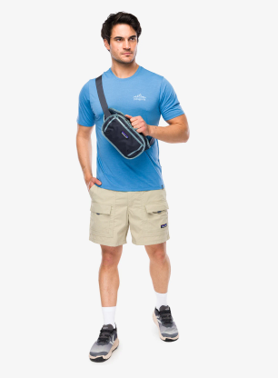 Tričko Patagonia Cap Cool Daily Shirt Cloud Crag - shore blue/l.shore blue x-dye