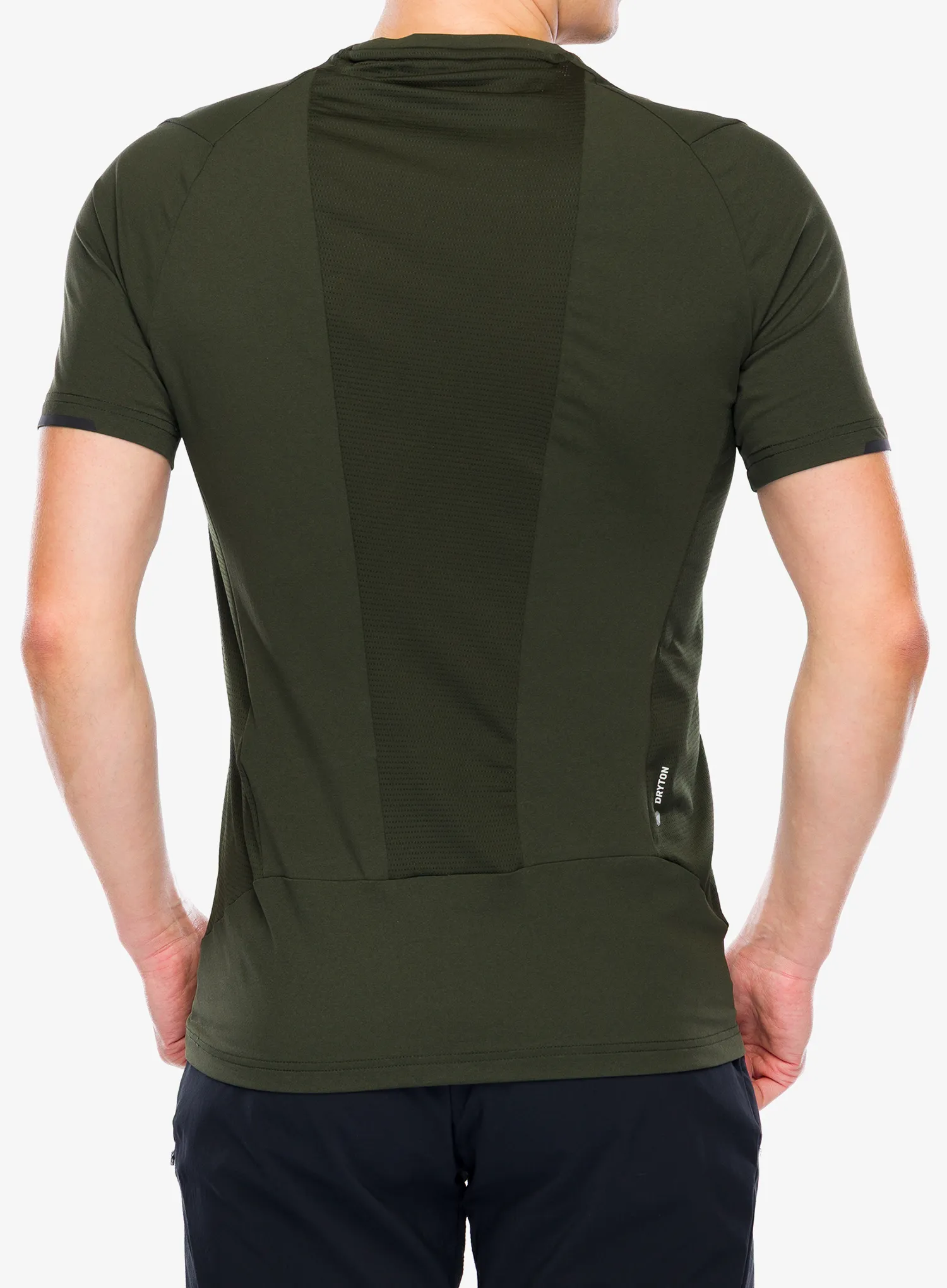 Tričko Salewa Pedroc Dry Hyb T-Shirt - dark olive