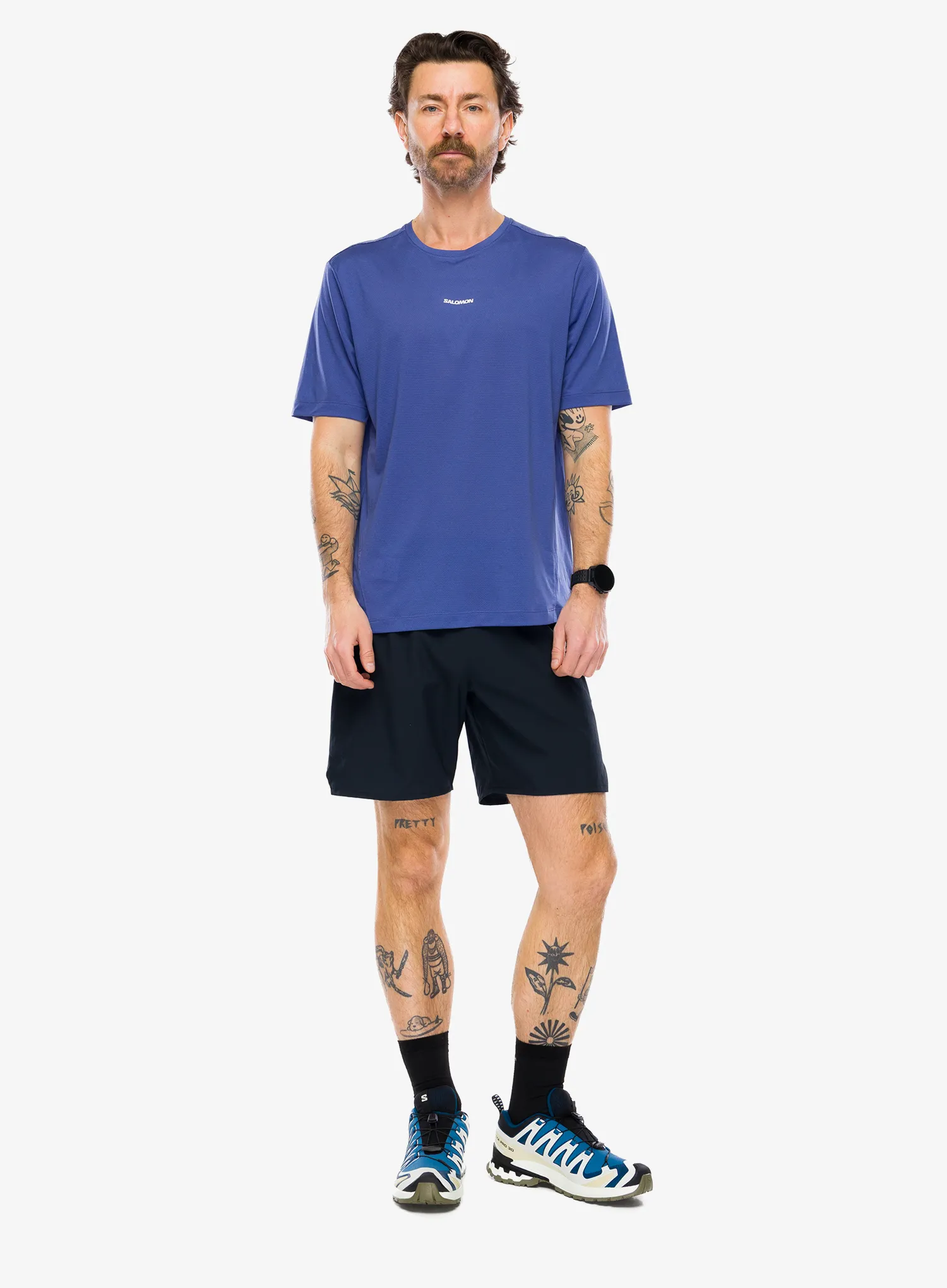 Tričko Salomon Shkout Core S/S Tee - marlin