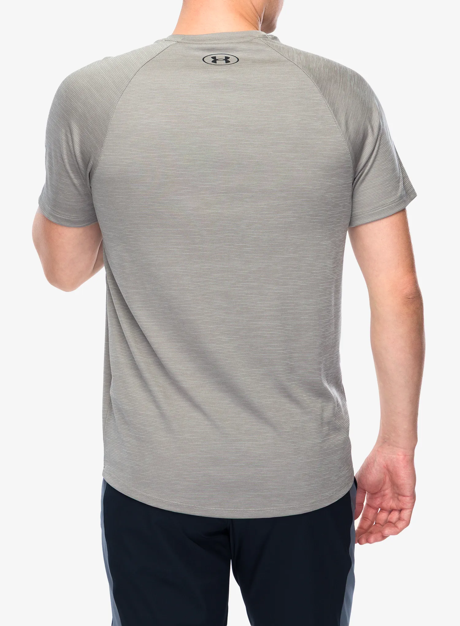 Tričko Under Armour Tech Textured S/S - taupe dusk/black