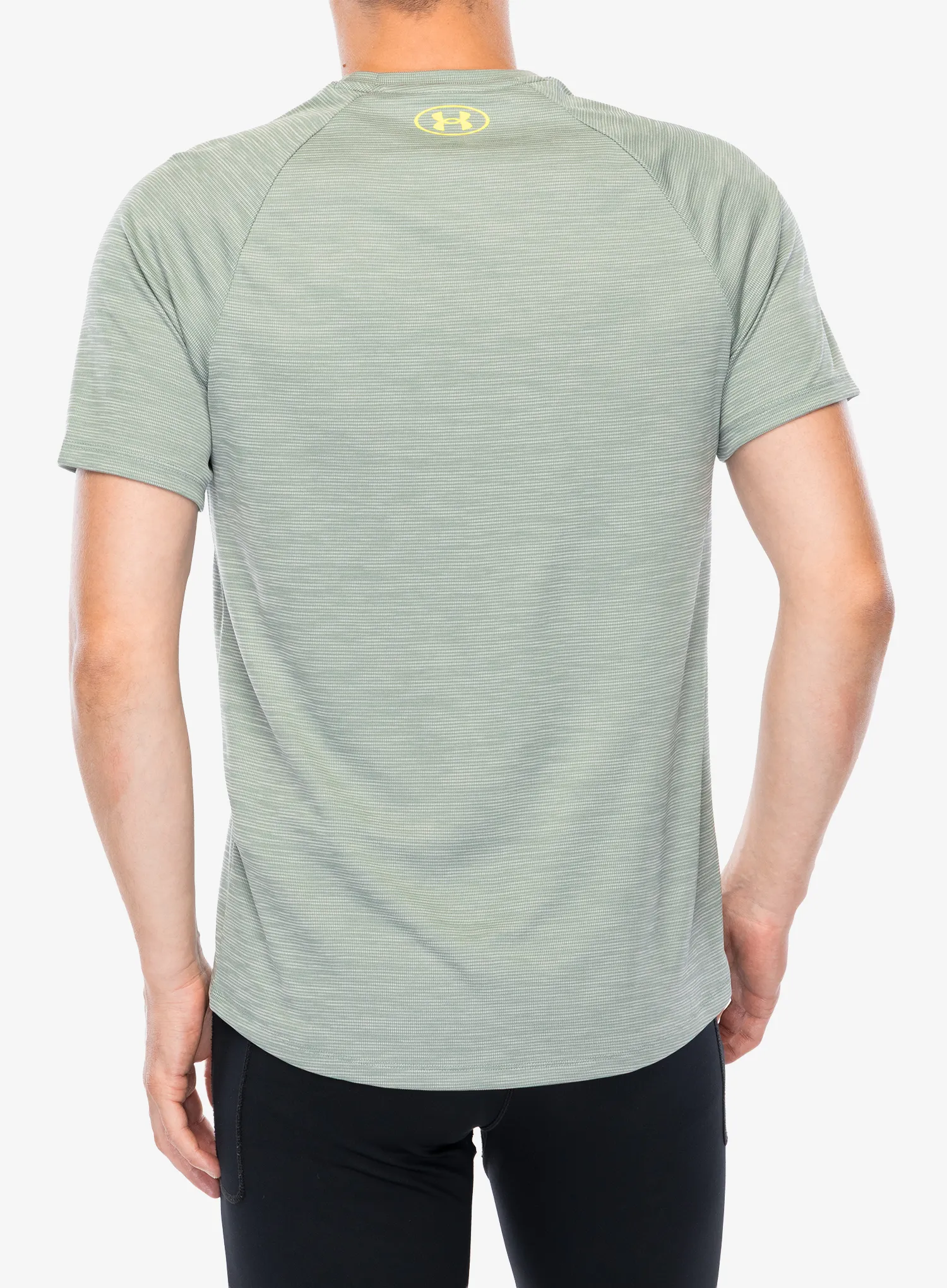 Tričko Under Armour Tech Textured SS - hydro green/yellow