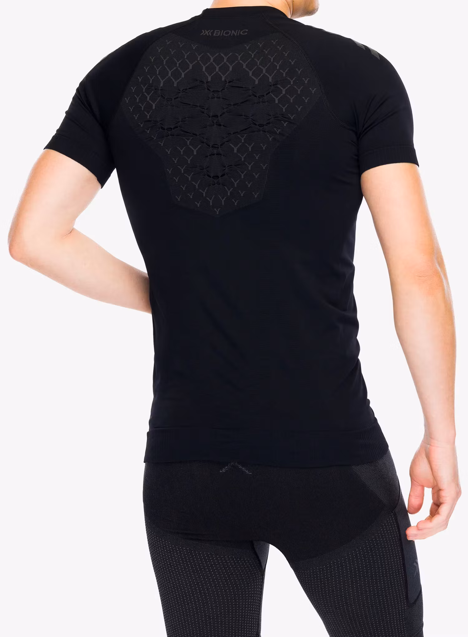 Tričko X-Bionic Twyce Run Shirt S/S - black/charcoal