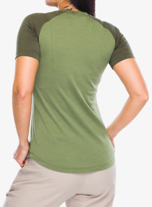 Funkčné tričko dámske Norrona Femund Pureull T-Shirt - loden green