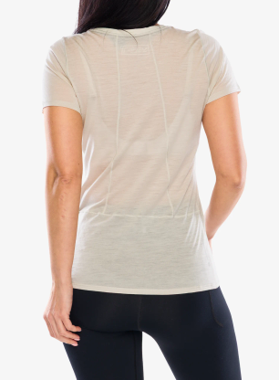 Funkčné tričko dámske Salewa Agner Merino T-shirt - oatmeal
