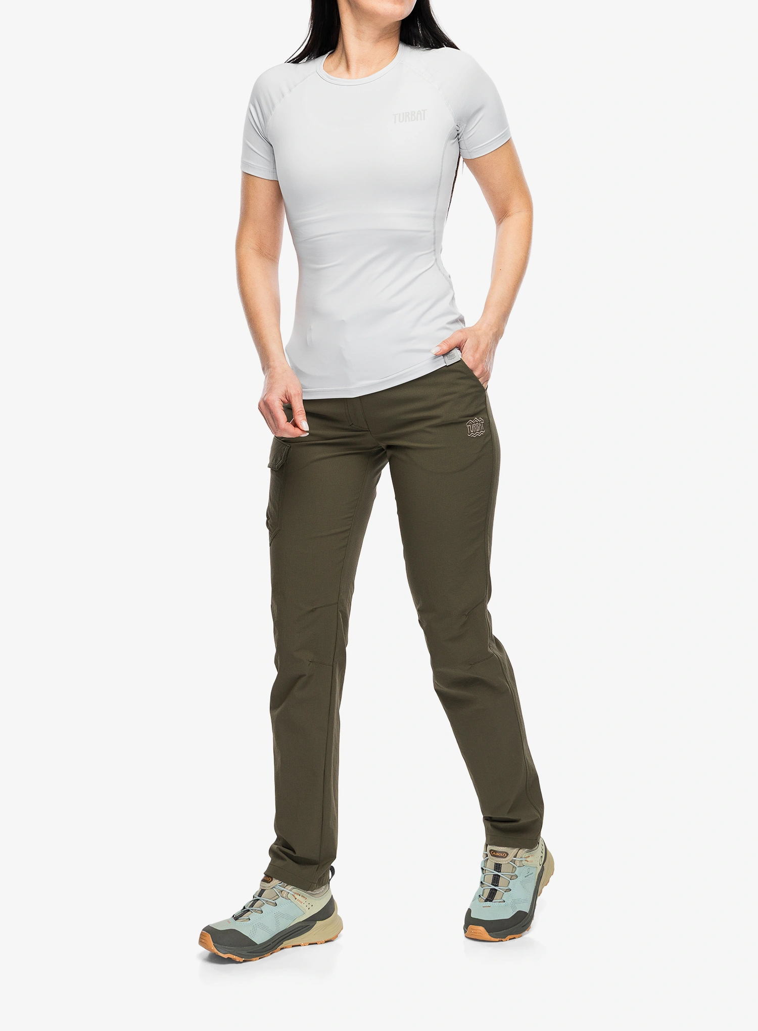 Funkčné tričko dámske Turbat Hike Lite SS Thermo T-Shirt - glacier gray