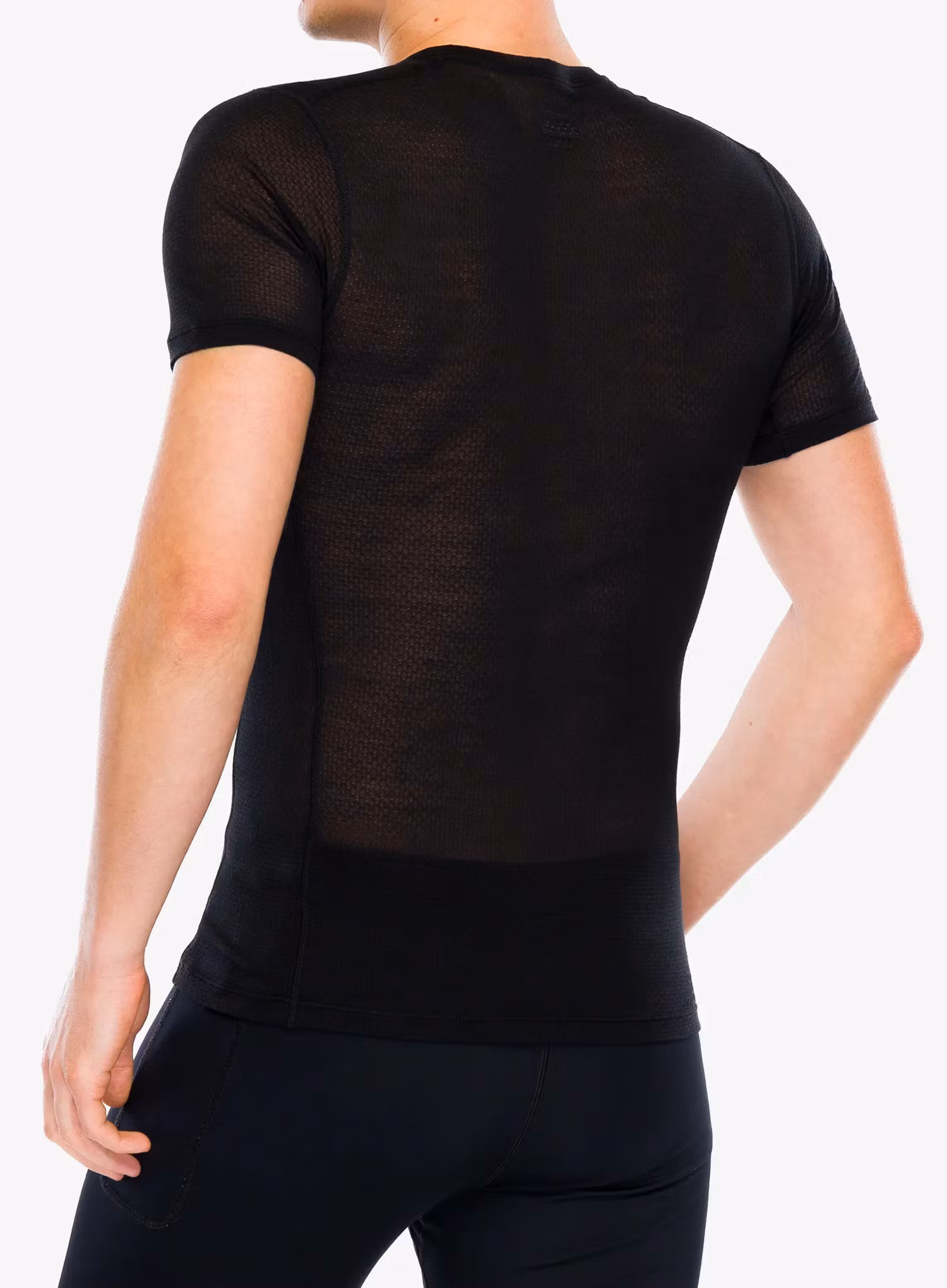 Funkčné tričko Icebreaker Merino Blend 75 Cool-Lite Featherlight SS Crewe - black