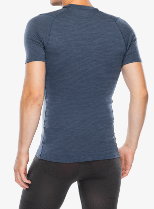 Funkčné tričko Salewa Cristallo Warm Alpine Merino Responsive SS - dark denim