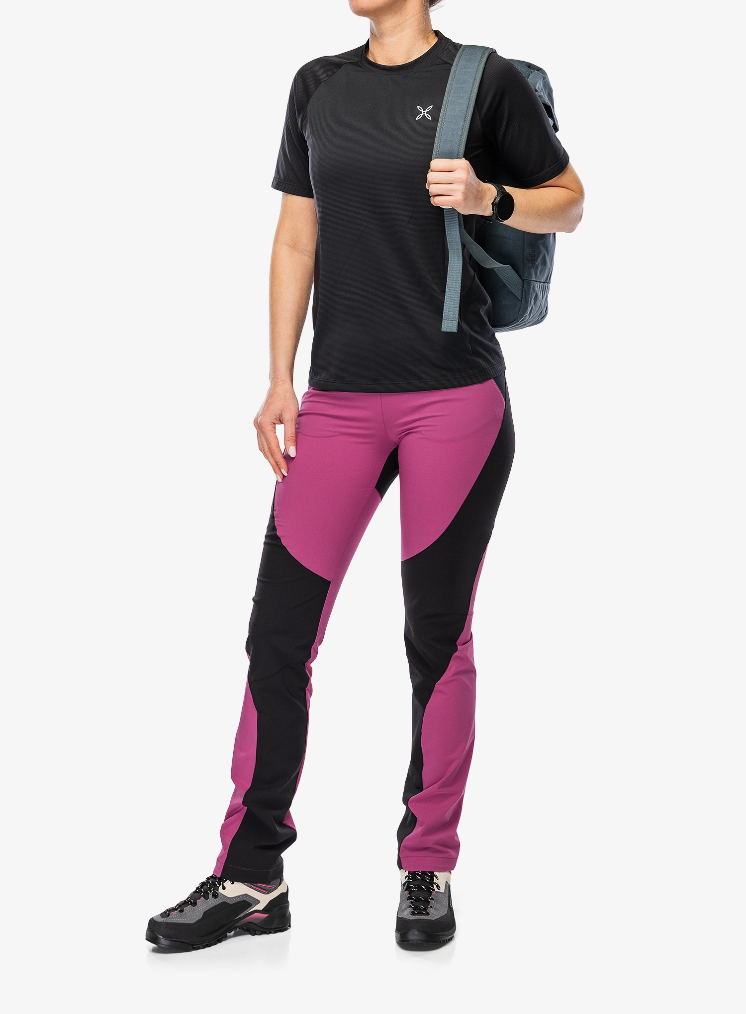 Dámske športové tričko Montura Rise T-Shirt - black