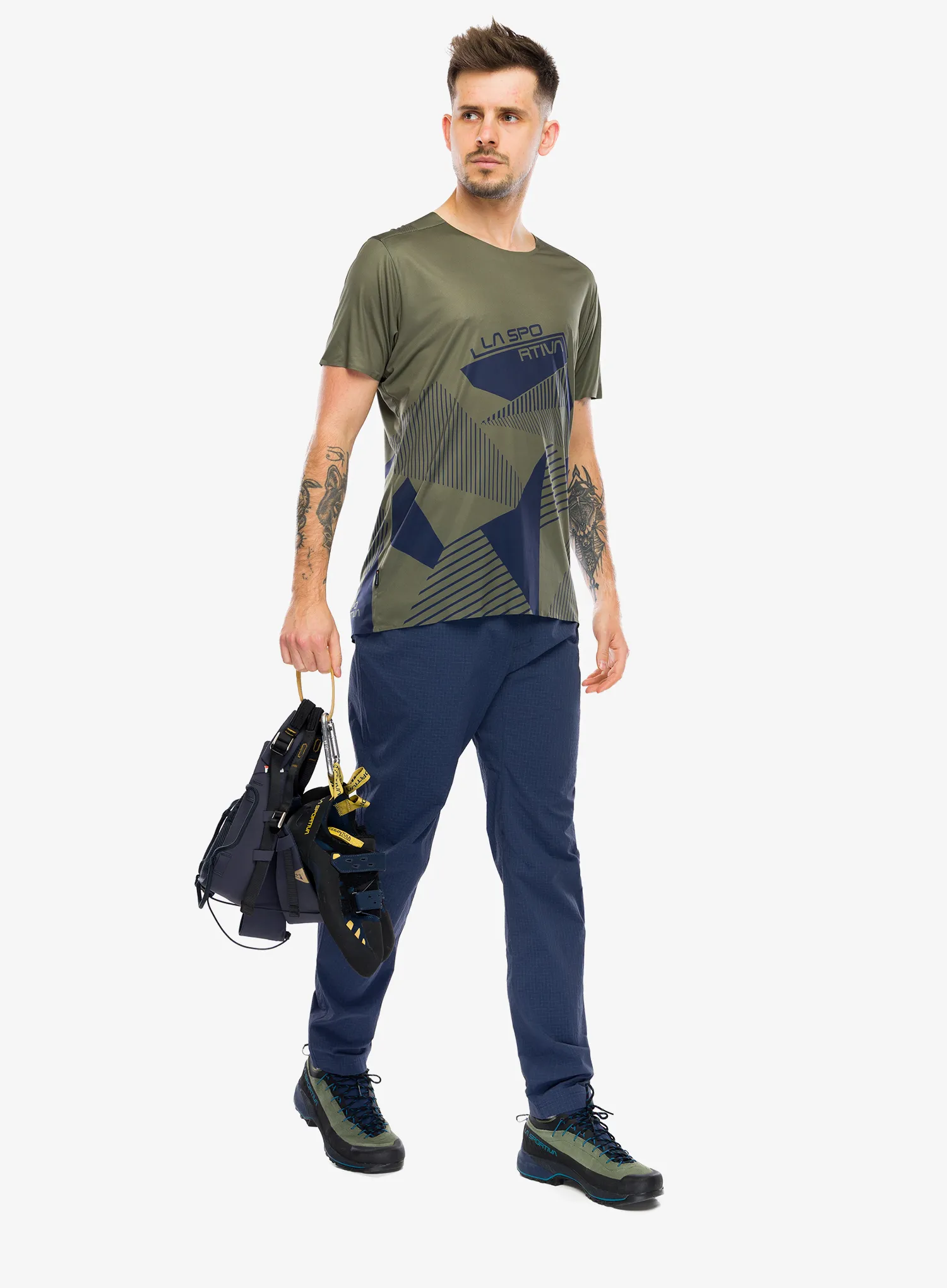 Lezecké tričko La Sportiva Comp T-Shirt - cypress/night sky