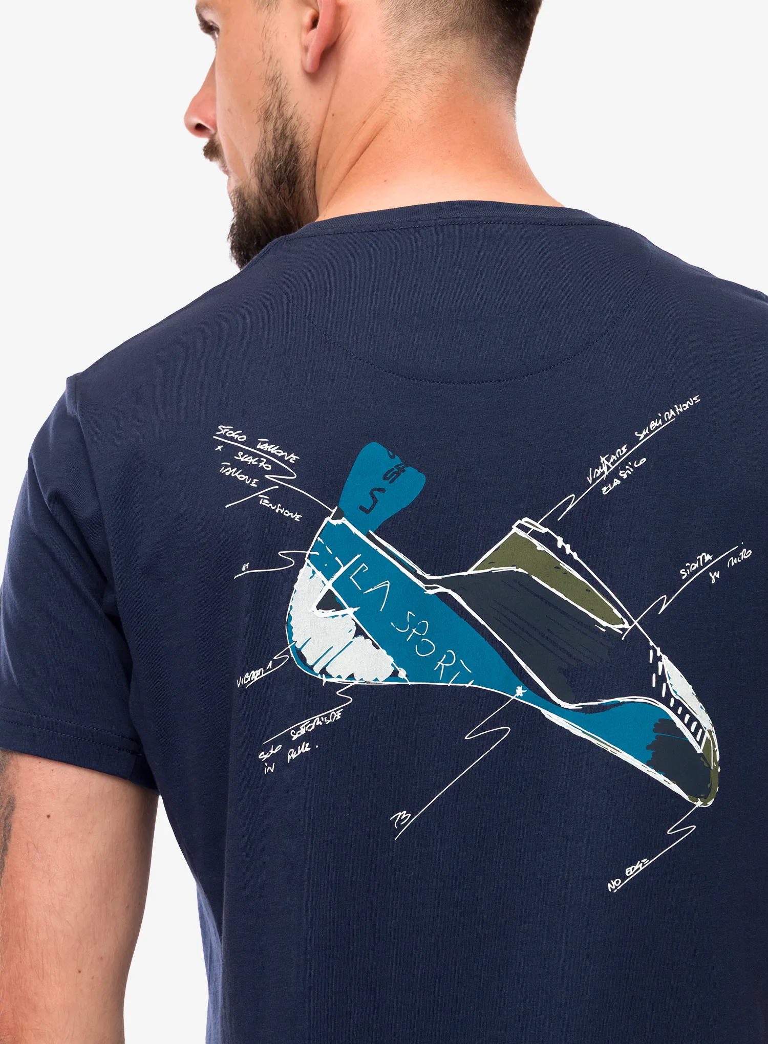 Lezecké tričko La Sportiva Mantra T-Shirt - night sky/cypress