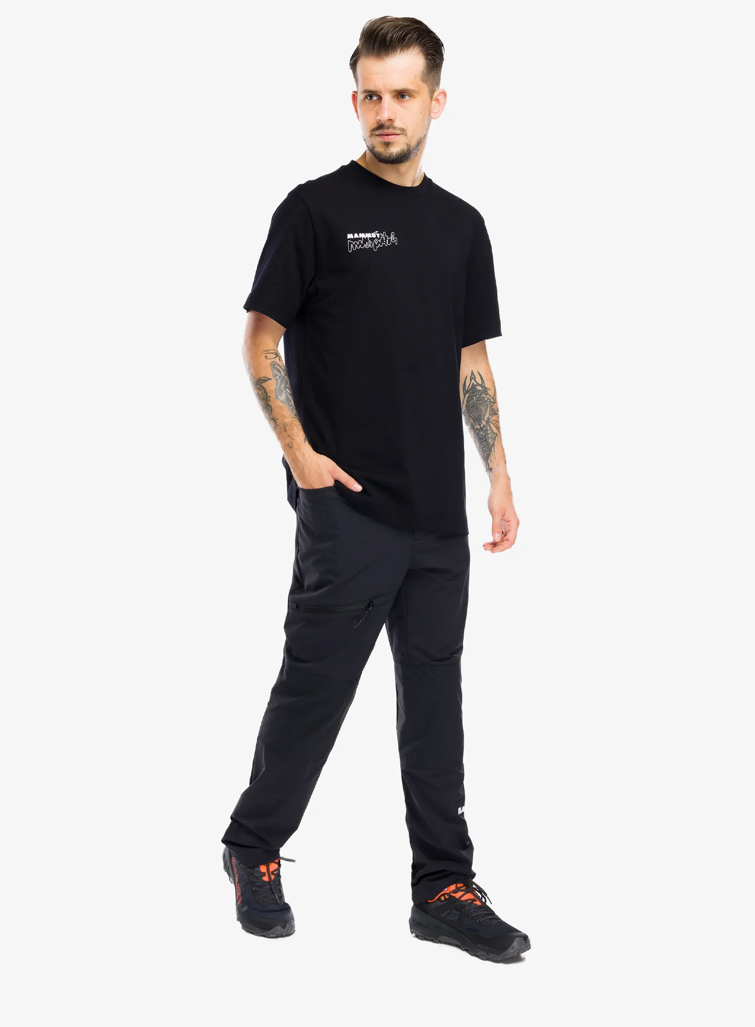 Lezecké tričko Mammut Mammut Base T-Shirt Multi-Pitch - black