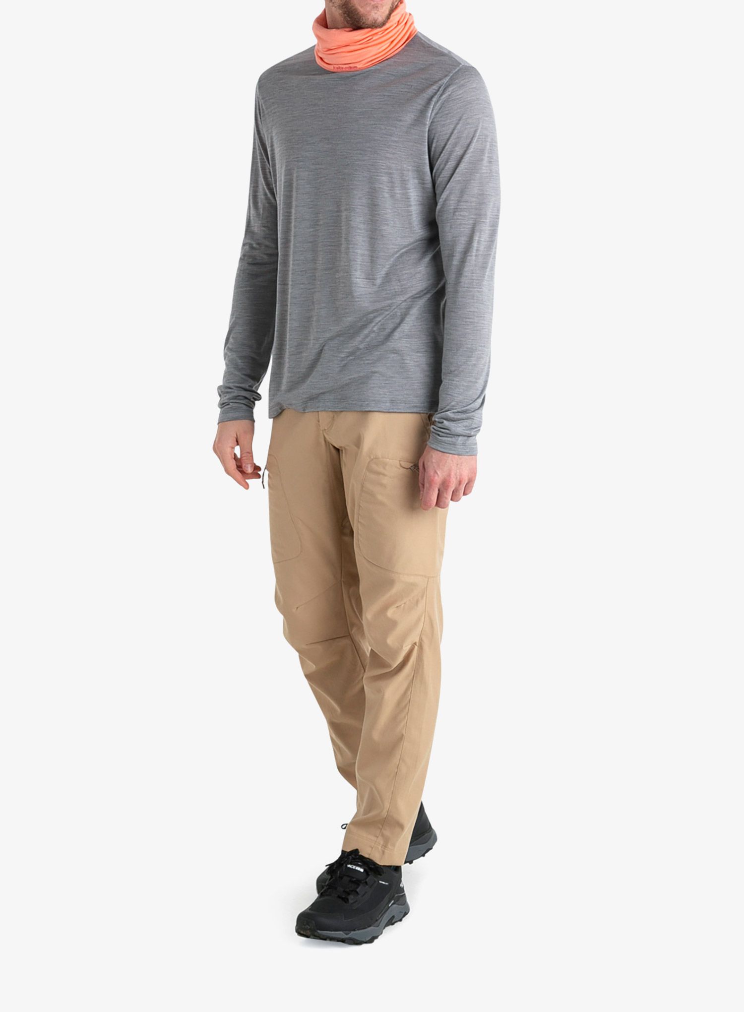 Tričko s dlhými rukávmi Icebreaker Merino 125 Cool-Lite Sphere III LS Tee - metro hthr