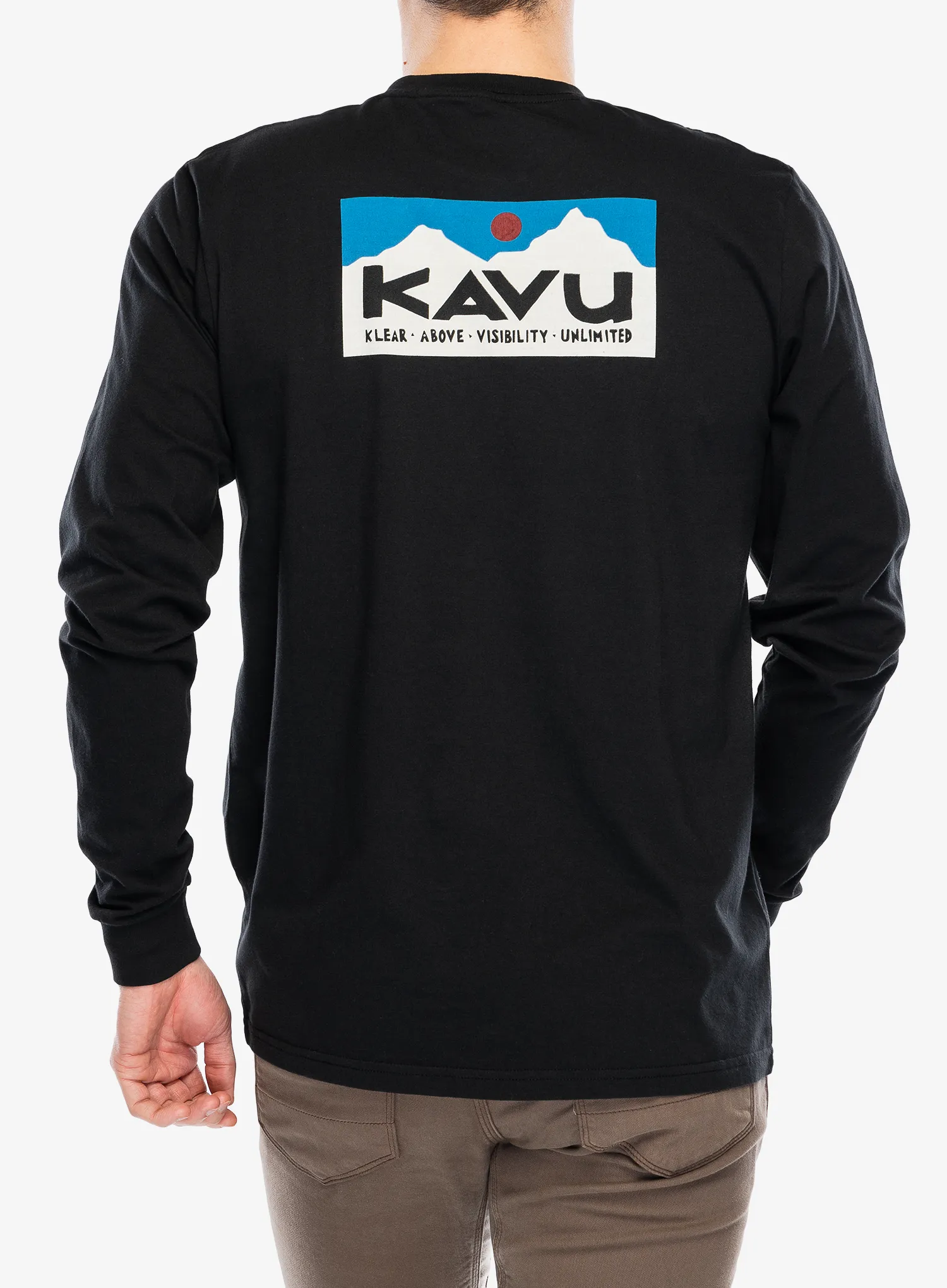 Tričko s dlhými rukávmi Kavu LS Etch Art - black