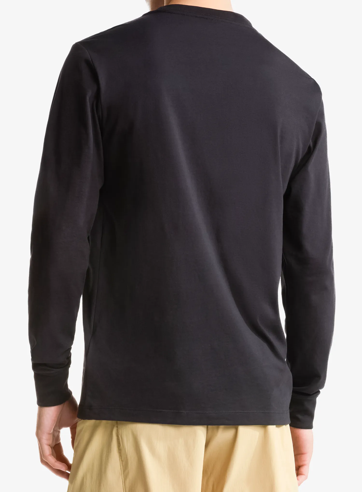 Tričko s dlhými rukávmi The North Face Evolution Simple Dome Regular LS - black