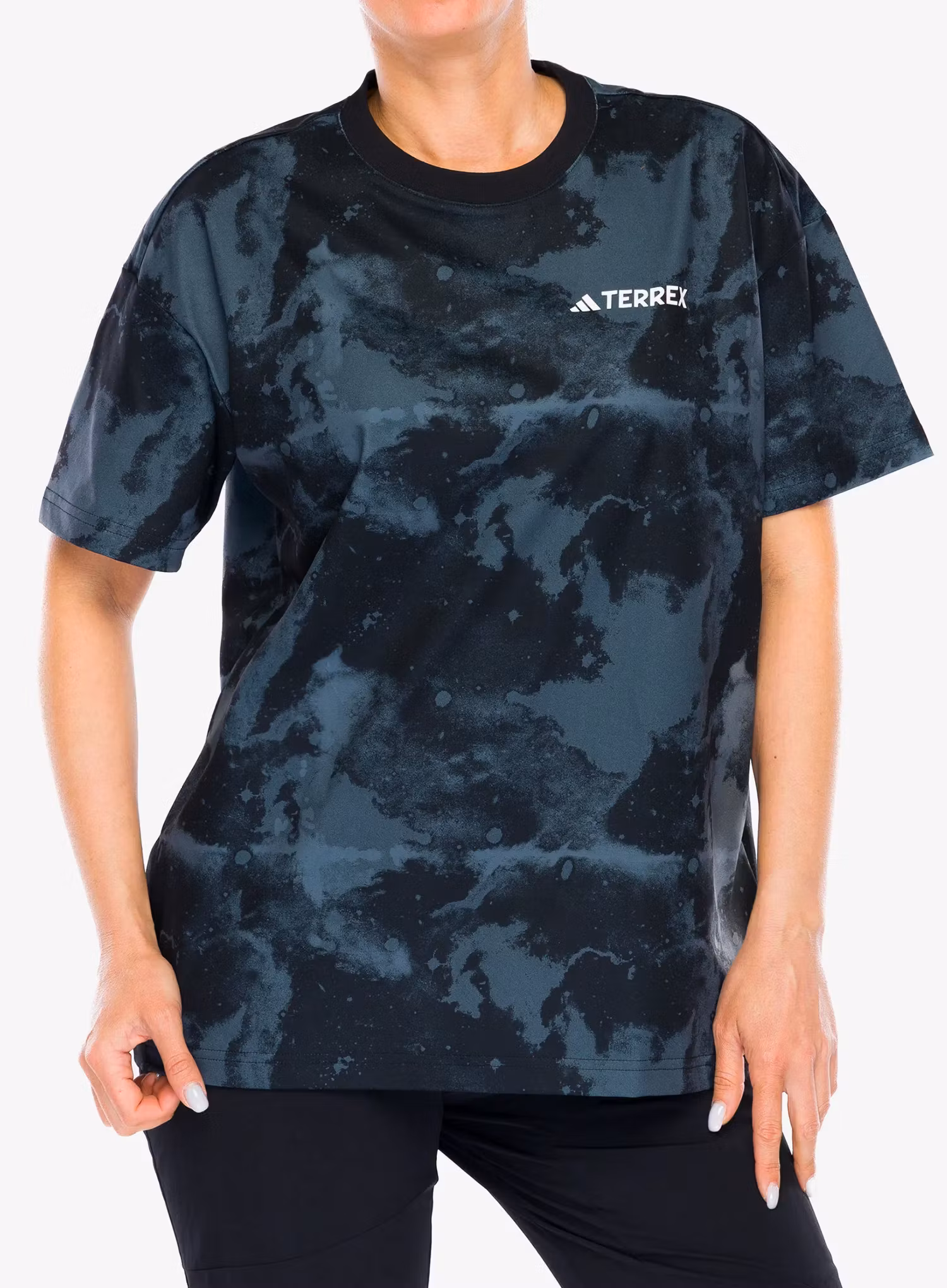 Tričko s potlačou adidas TERREX Nat Geo AEROREADY Graphic T-Shirt - black
