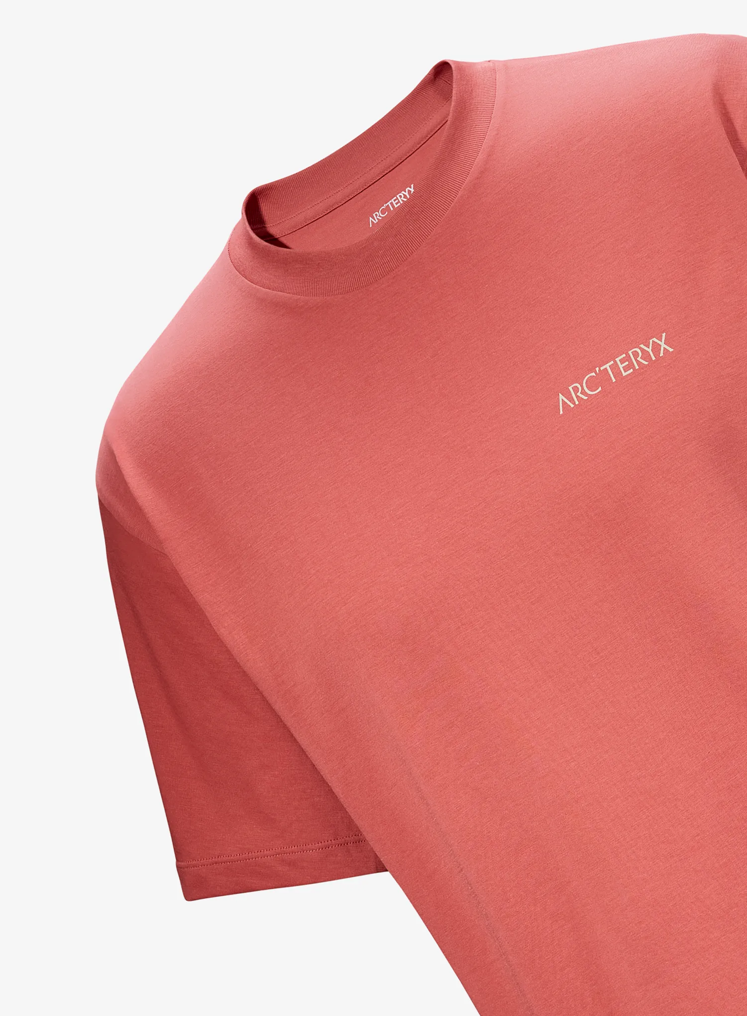 Tričko s potlačou Arcteryx Kragg SL Cotton Blurred Bird SS - stone red
