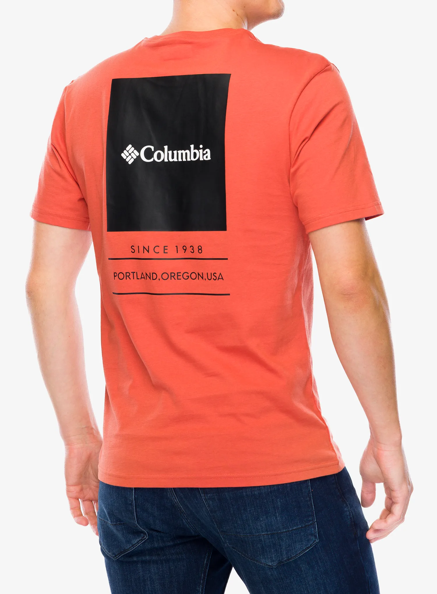 Tričko s potlačou Columbia Barton Springs S/S Graphic Tee - tuscan