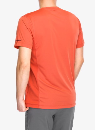 Tričko s potlačou Columbia Zero Rules Light S/S Graphic Crew - tuscan/actively cooled