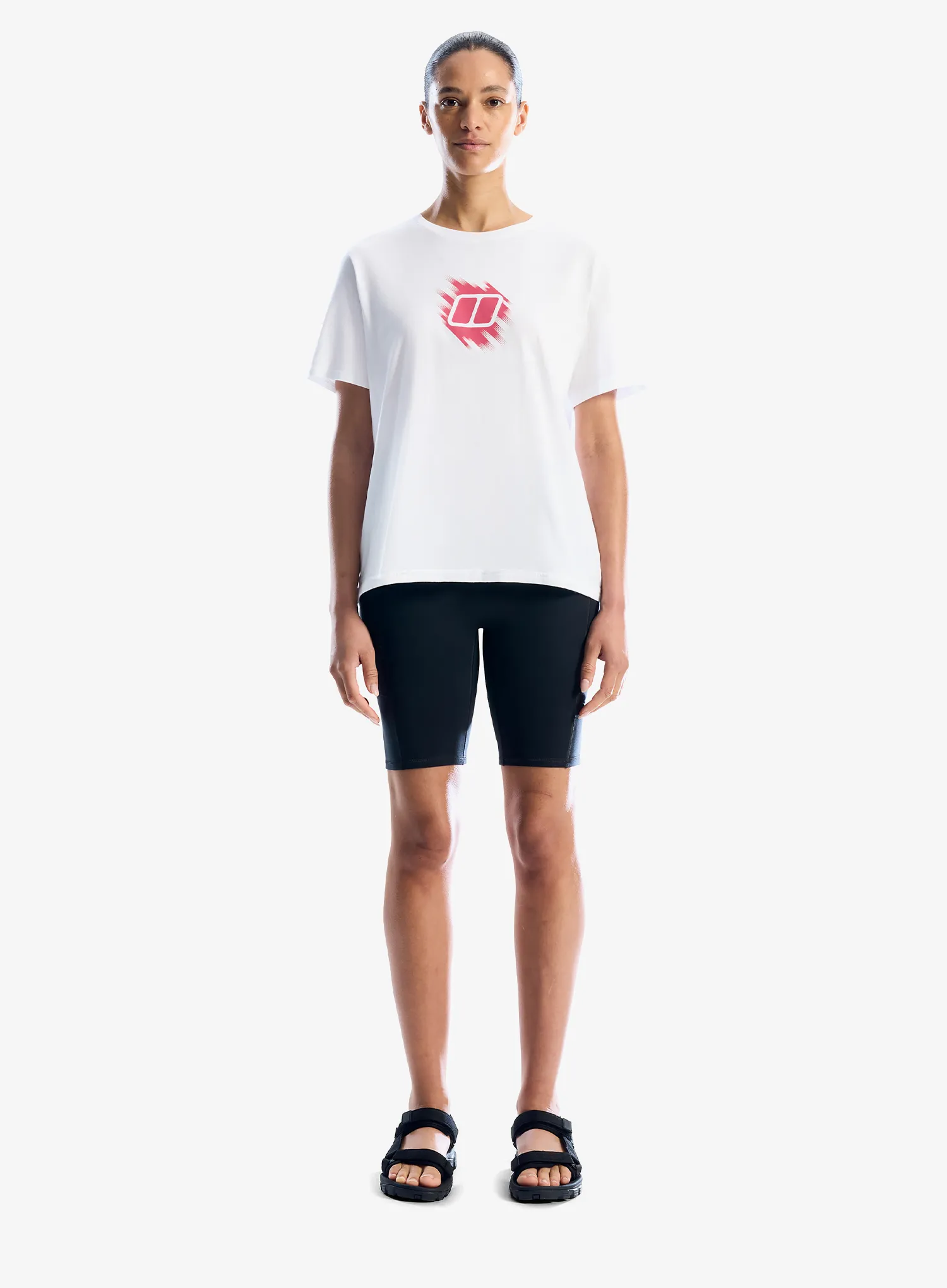 Tričko s potlačou dámske Berghaus Sketched Blocks Essential Tee Af - pure white