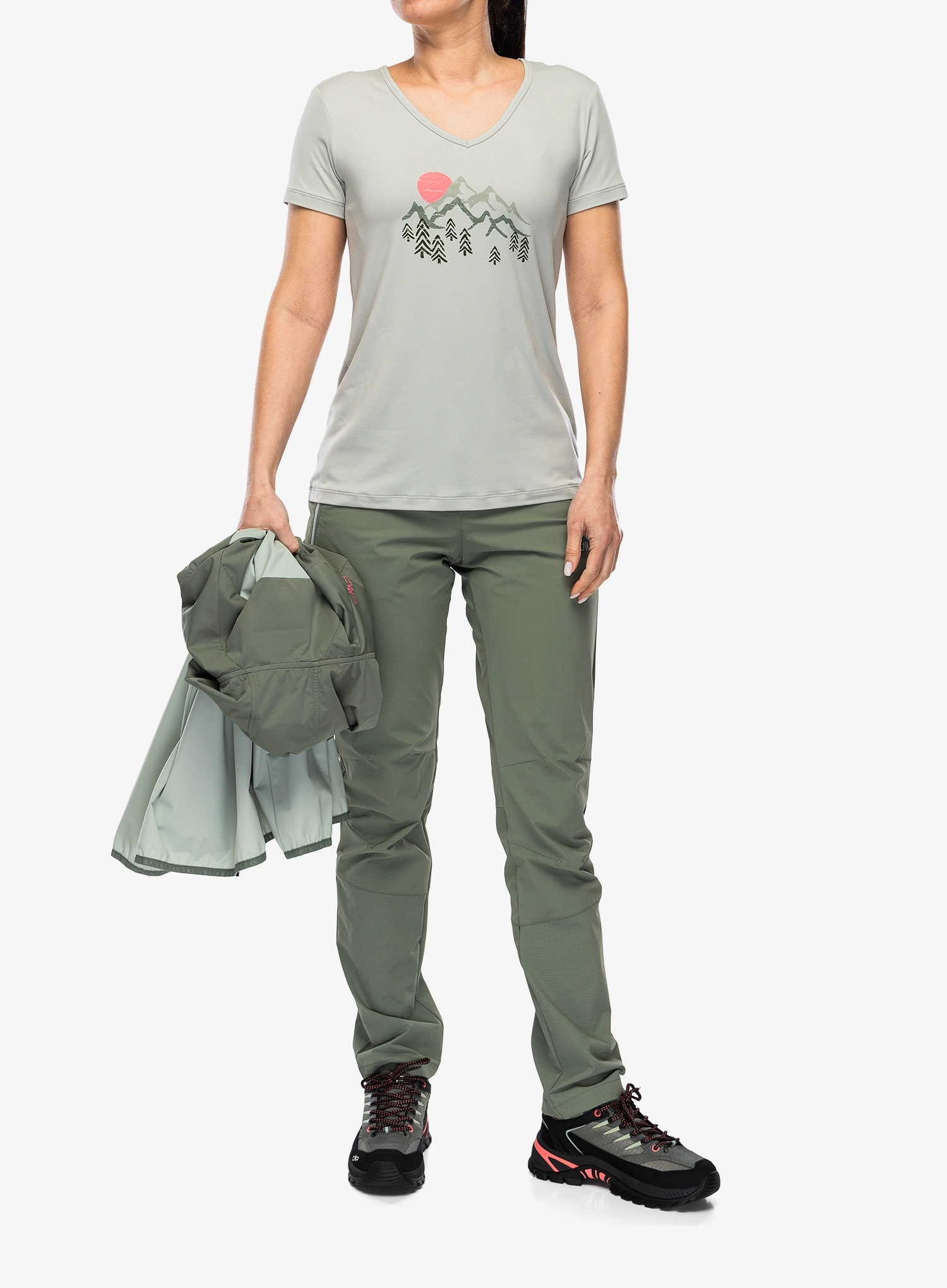 Tričko s potlačou dámske CMP Missy T-Shirt - pistacchio
