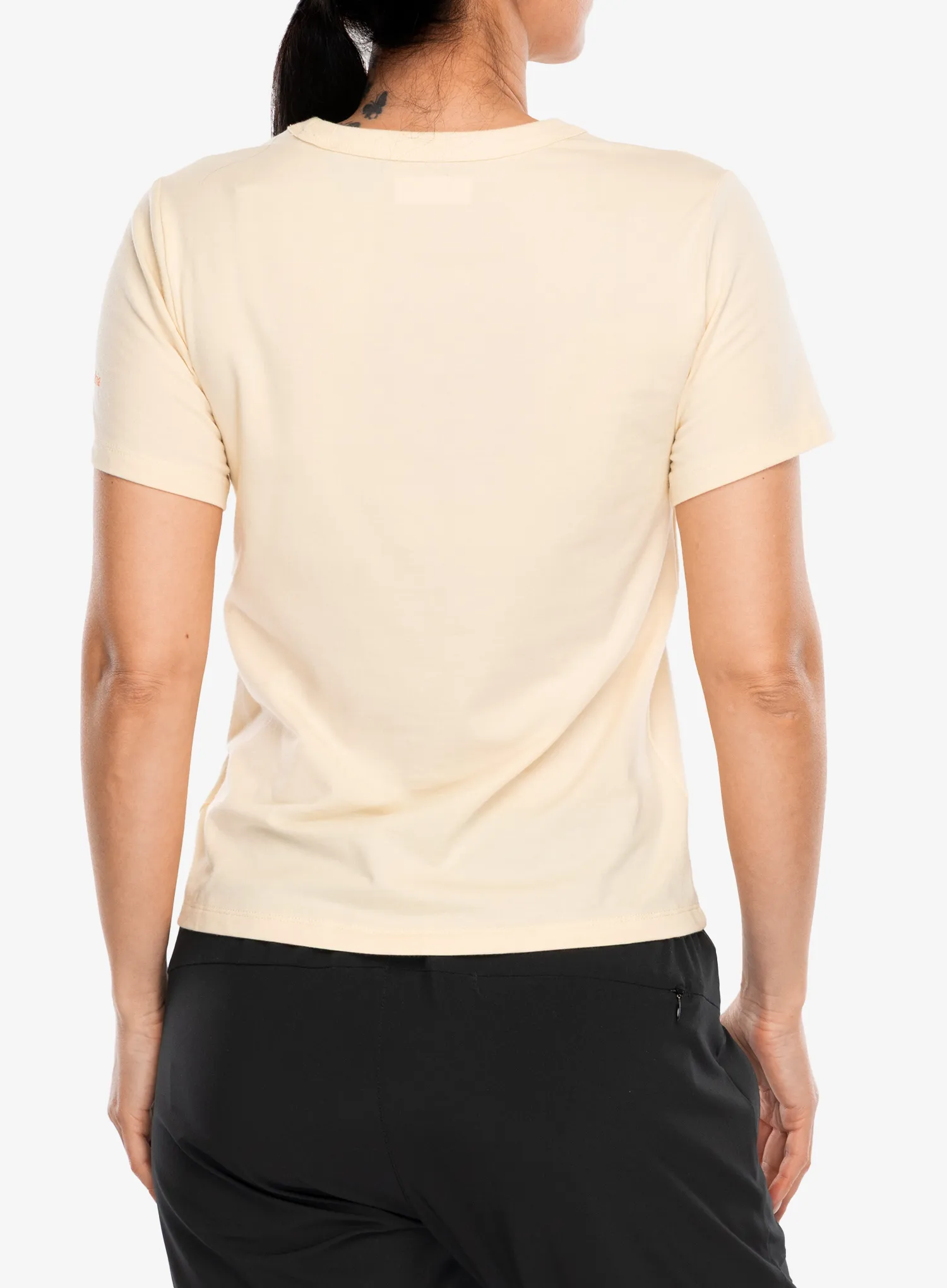 Tričko s potlačou dámske Columbia Sun Trek Graphic S/S III - lemon wash/wavy rays