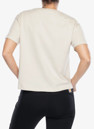 Tričko s potlačou dámske Fjallraven Fjallblomster Logo T-shirt - chalk white