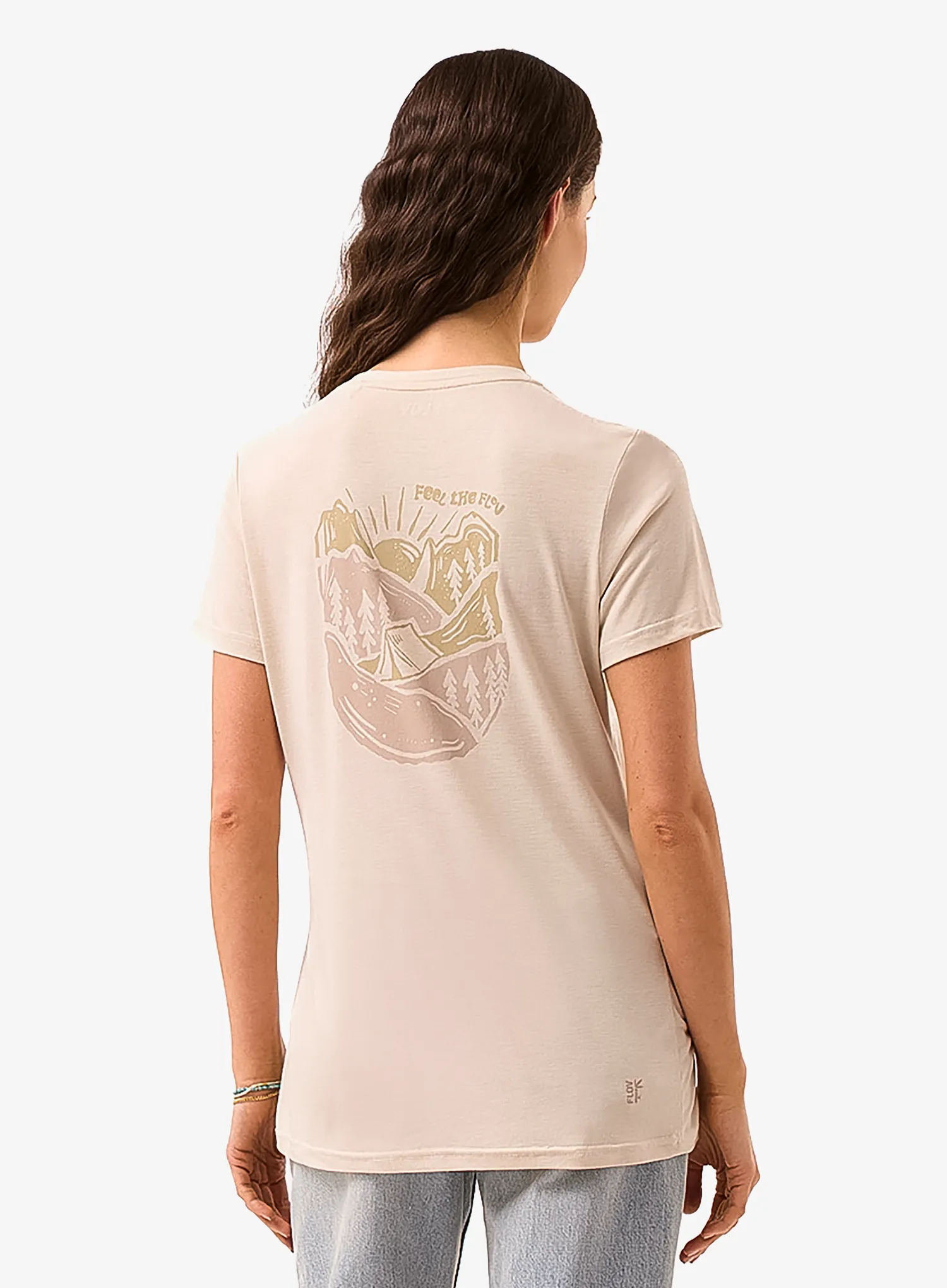 Tričko s potlačou dámske Flov Tamala - beige/beige