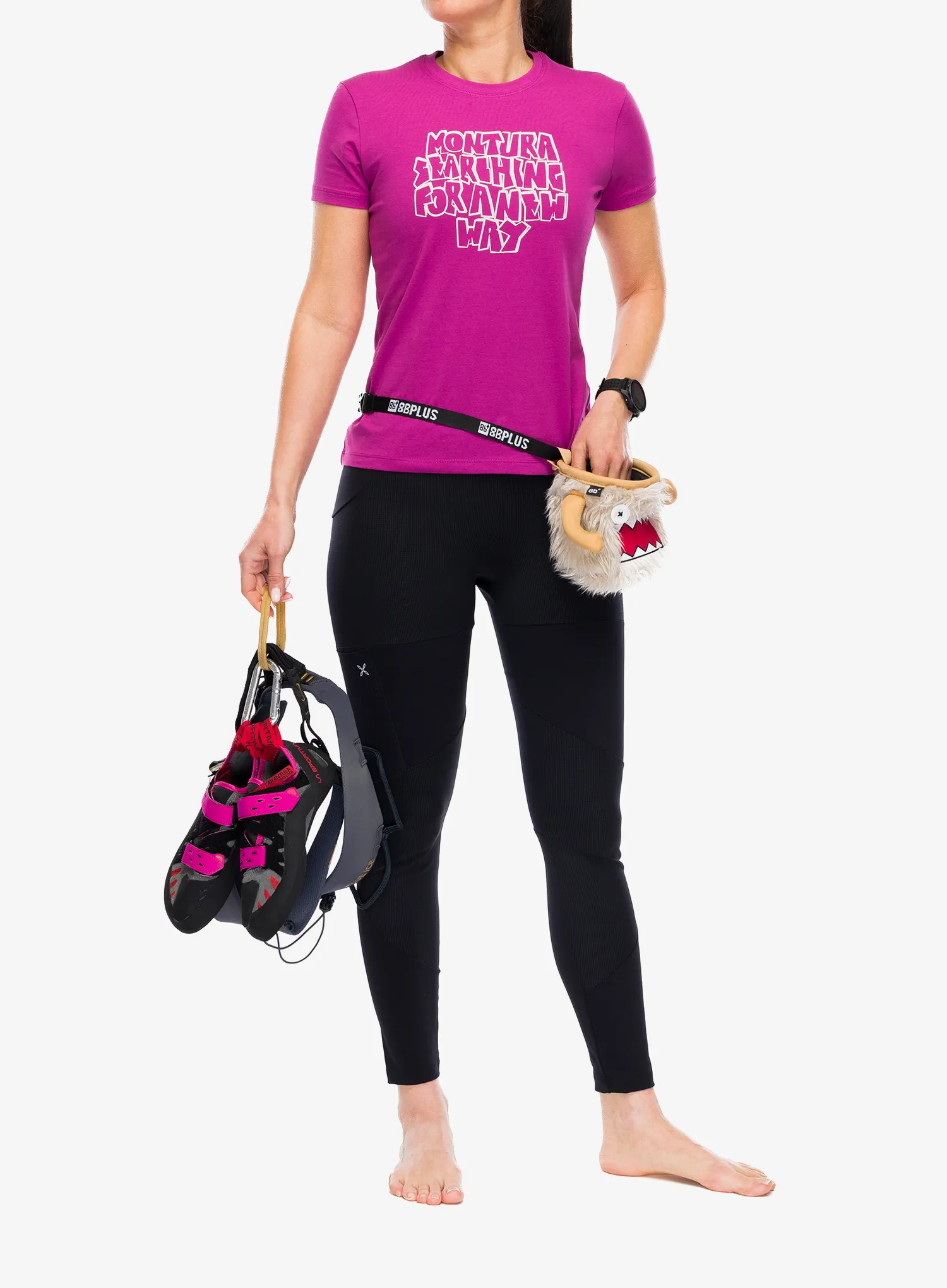 Tričko s potlačou dámske Montura Knots T-Shirt - baton rouge