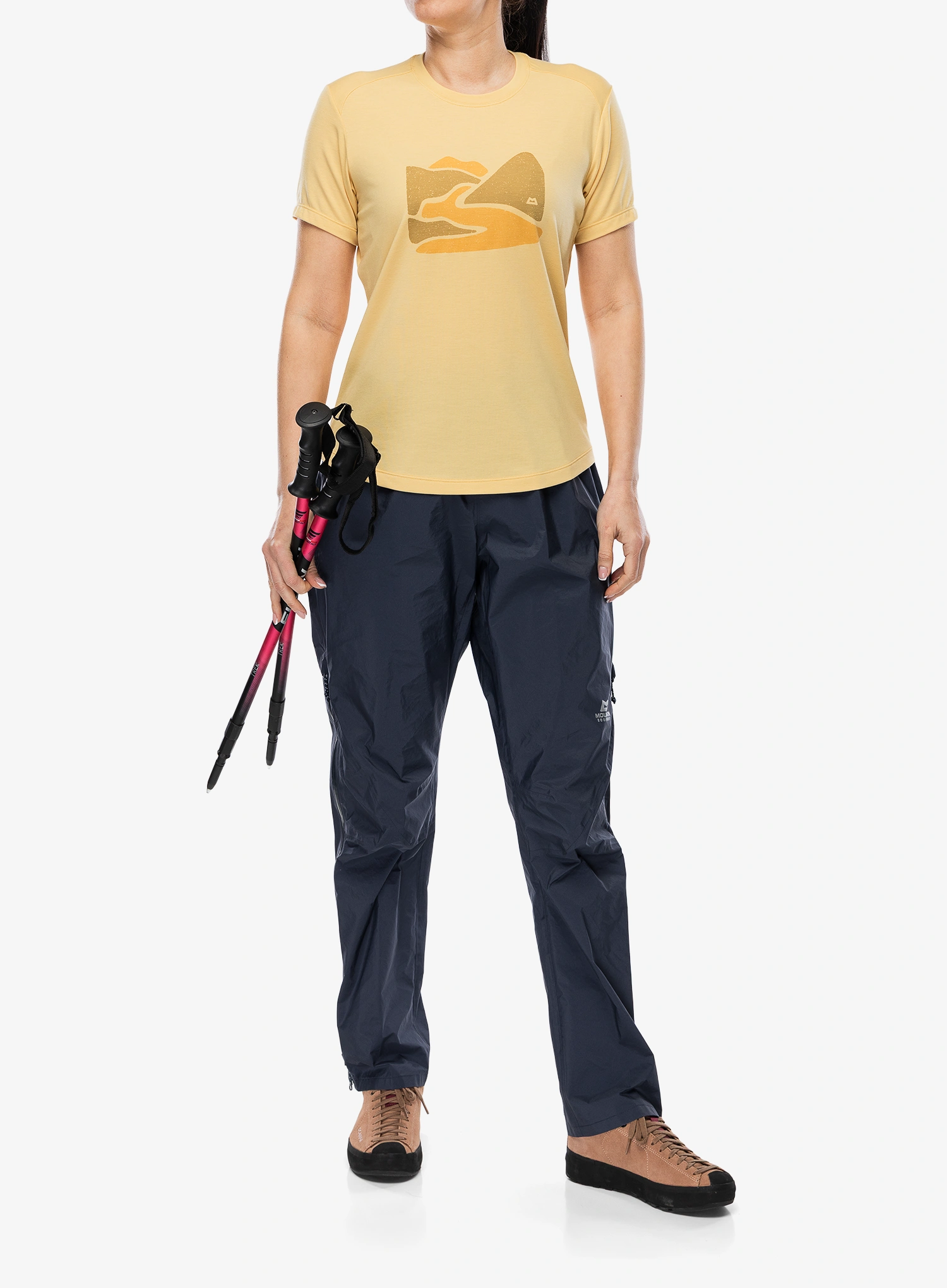 Tričko s potlačou dámske Mountain Equipment Headpoint Graphic Tee - rattan