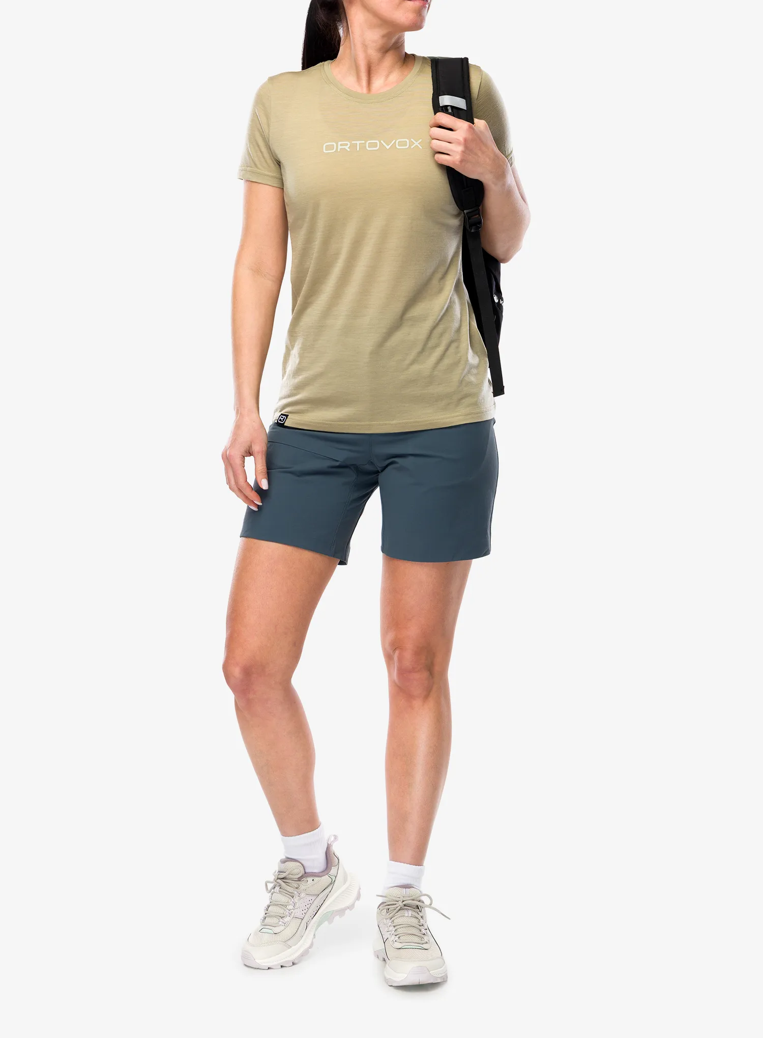 Tričko s potlačou dámske Ortovox 150 Cool Brand TS - dark linen