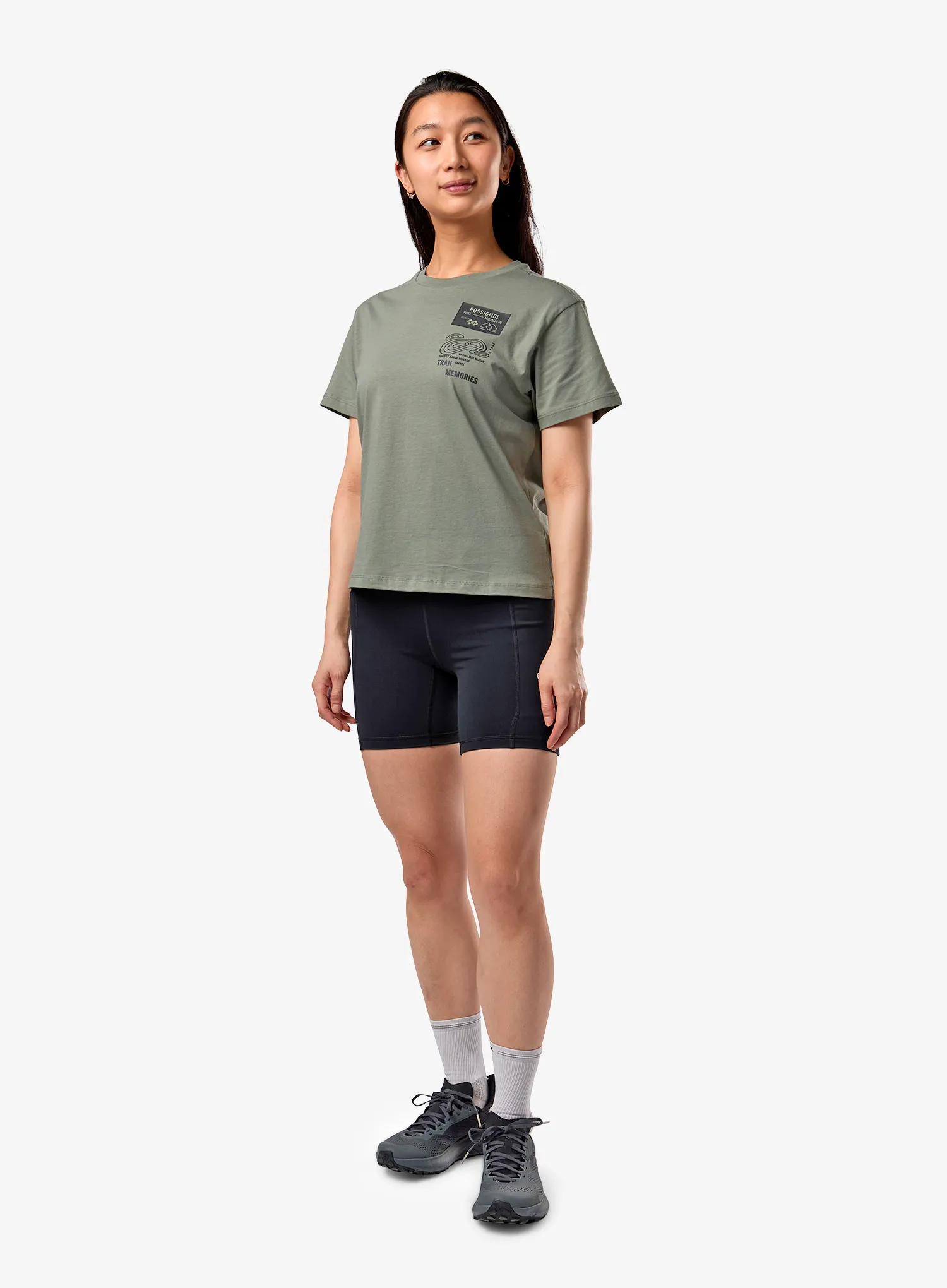 Tričko s potlačou dámske Rossignol Graphic Waterfall Tee - laurel wreath
