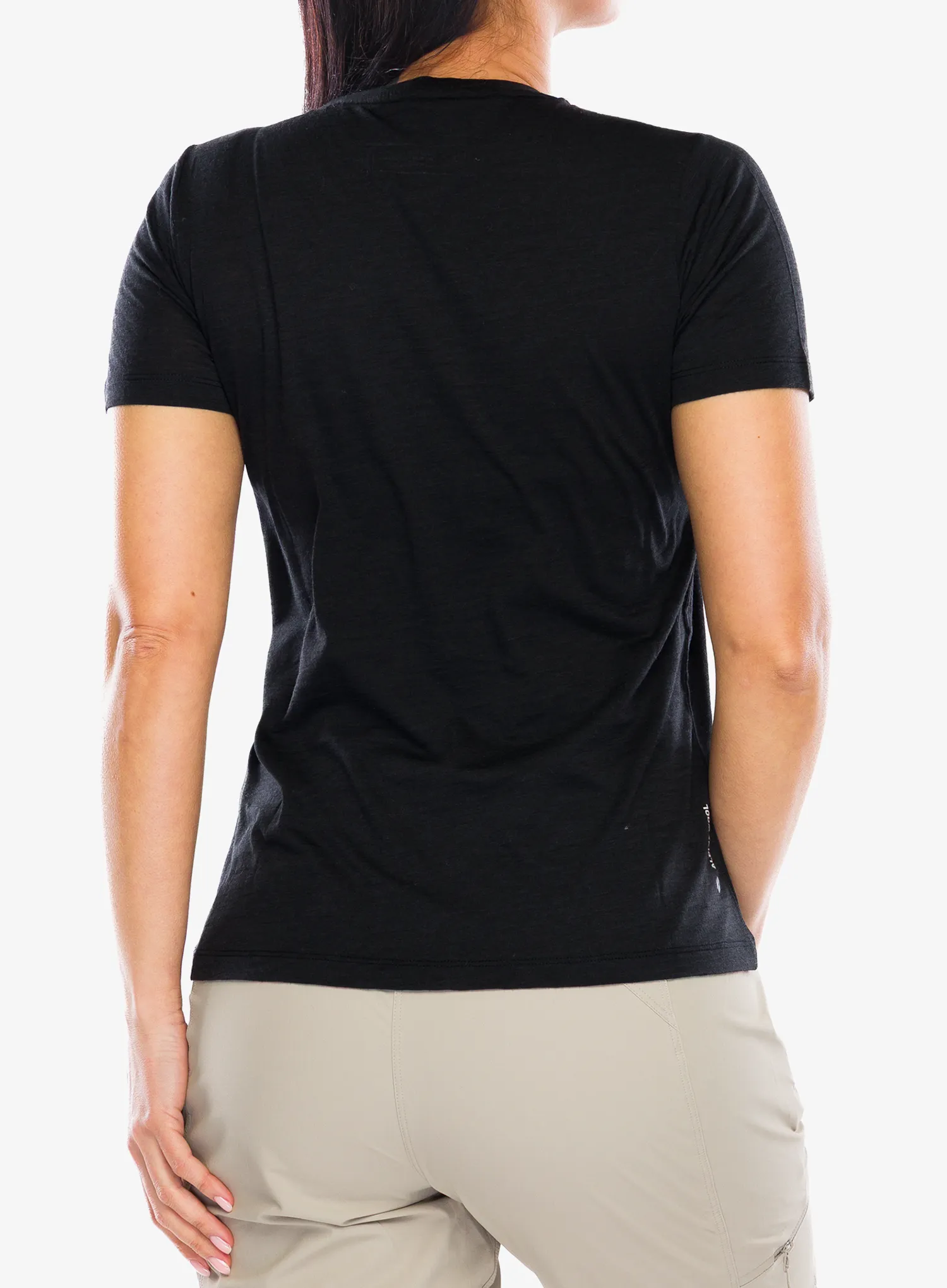 Tričko s potlačou dámske Salewa Eagle Dotted Mtn Am T-Shirt - black out