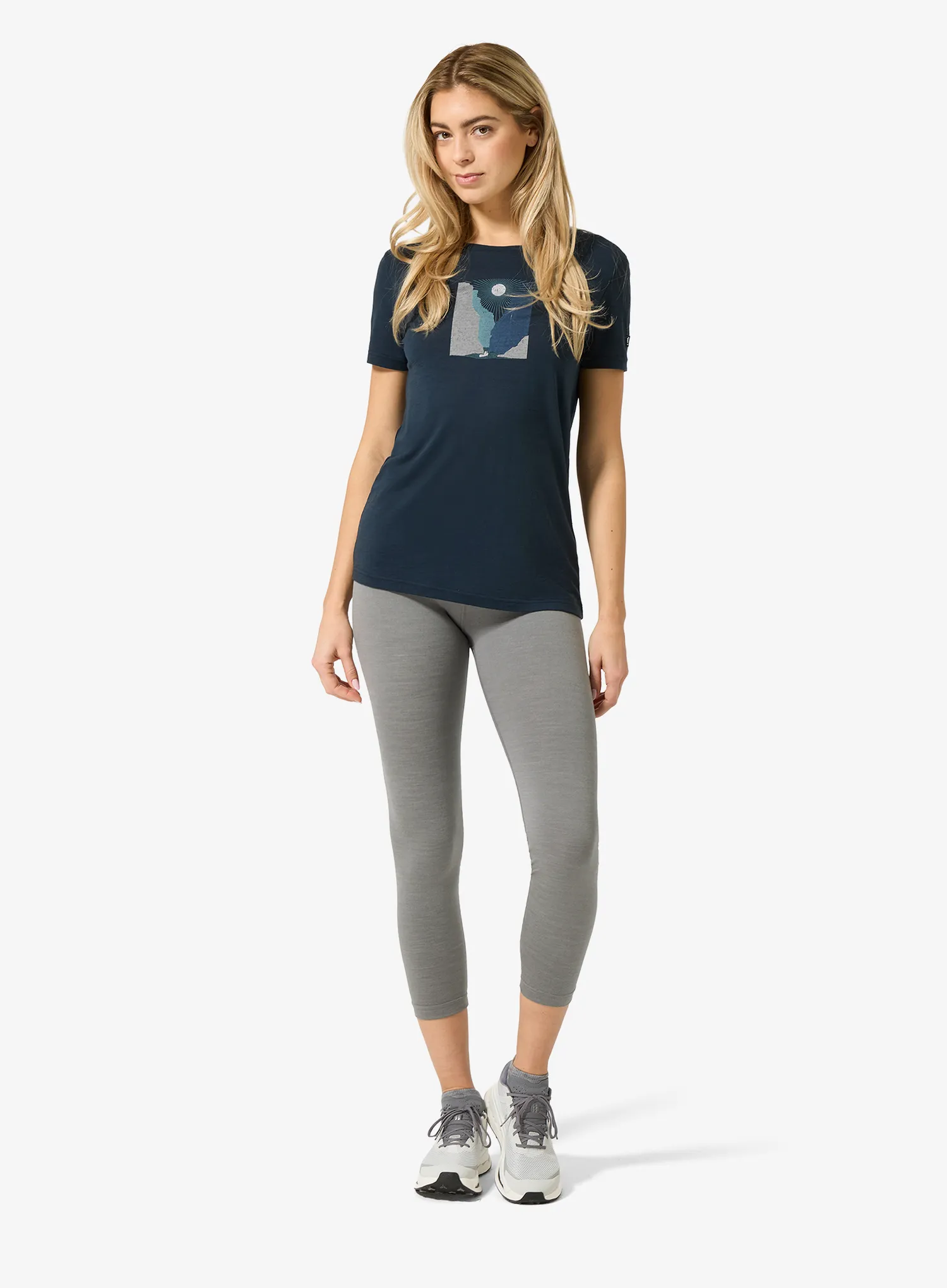 Tričko s potlačou dámske Super.natural Rio Grande Tee - blueberry/various
