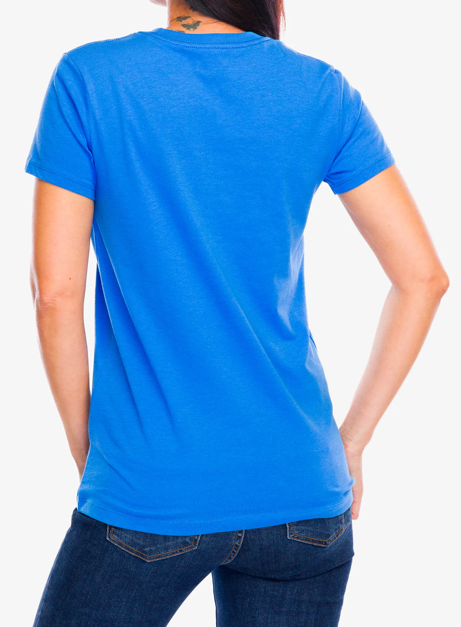 Tričko s potlačou dámske Under Armour Logo S/S - blue atlantis/white
