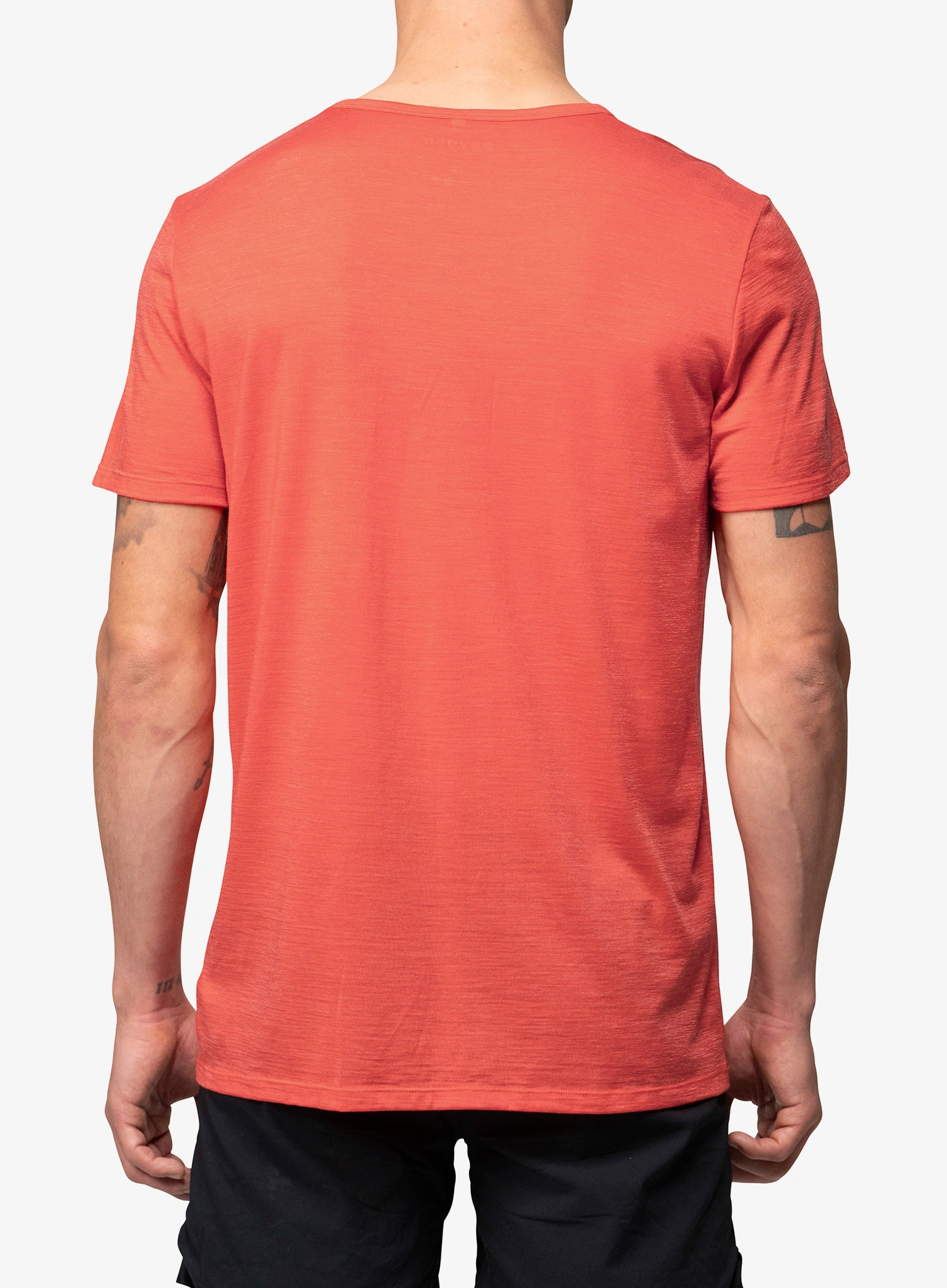 Tričko s potlačou Devold Active Outline Tee - cayenne