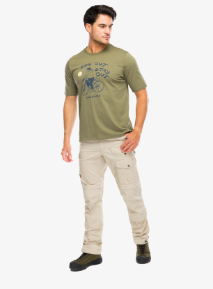 Tričko s potlačou Fjallraven Hoja Ivag T-shirt - green