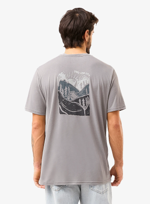 Tričko s potlačou Flov Timberon - light grey/dark grey