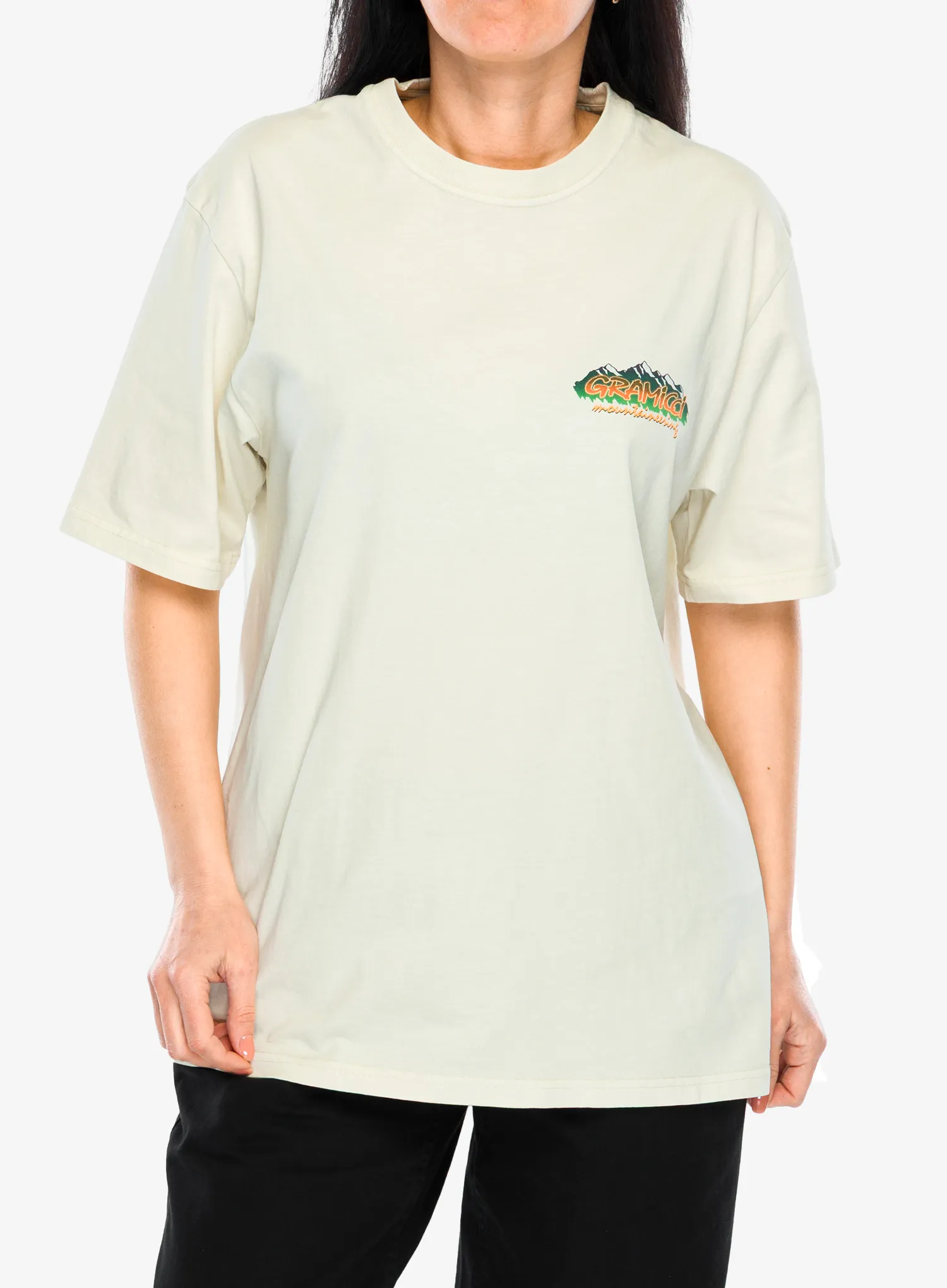 Tričko s potlačou Gramicci Mountaineering Tee - natural pigment