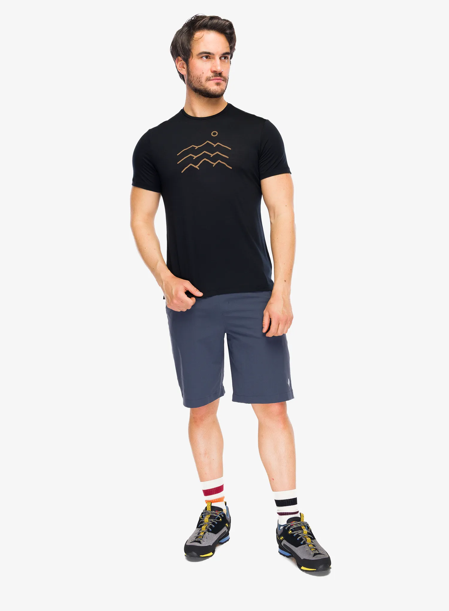 Tričko s potlačou Icebreaker Merino 125 Cool-Lite Sphere SS Tee Across - black